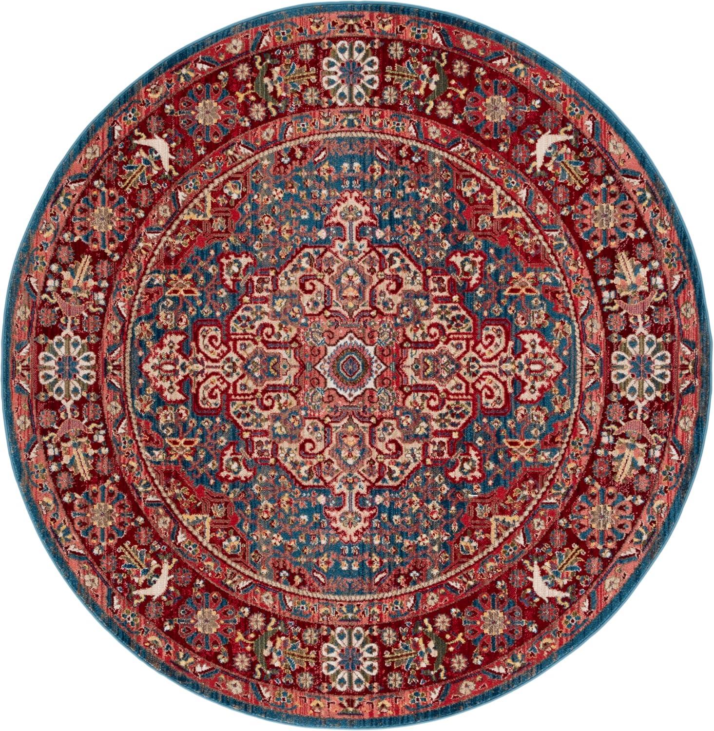 image:imageSAFAVIEH Area Rug 8x10 Kashan Collection Large Blue amp Red Traditional Oriental Design NonShedding amp Easy Cleaning Ideal for Living Room Bedroom Office Dining Space KSN305ABlueRed