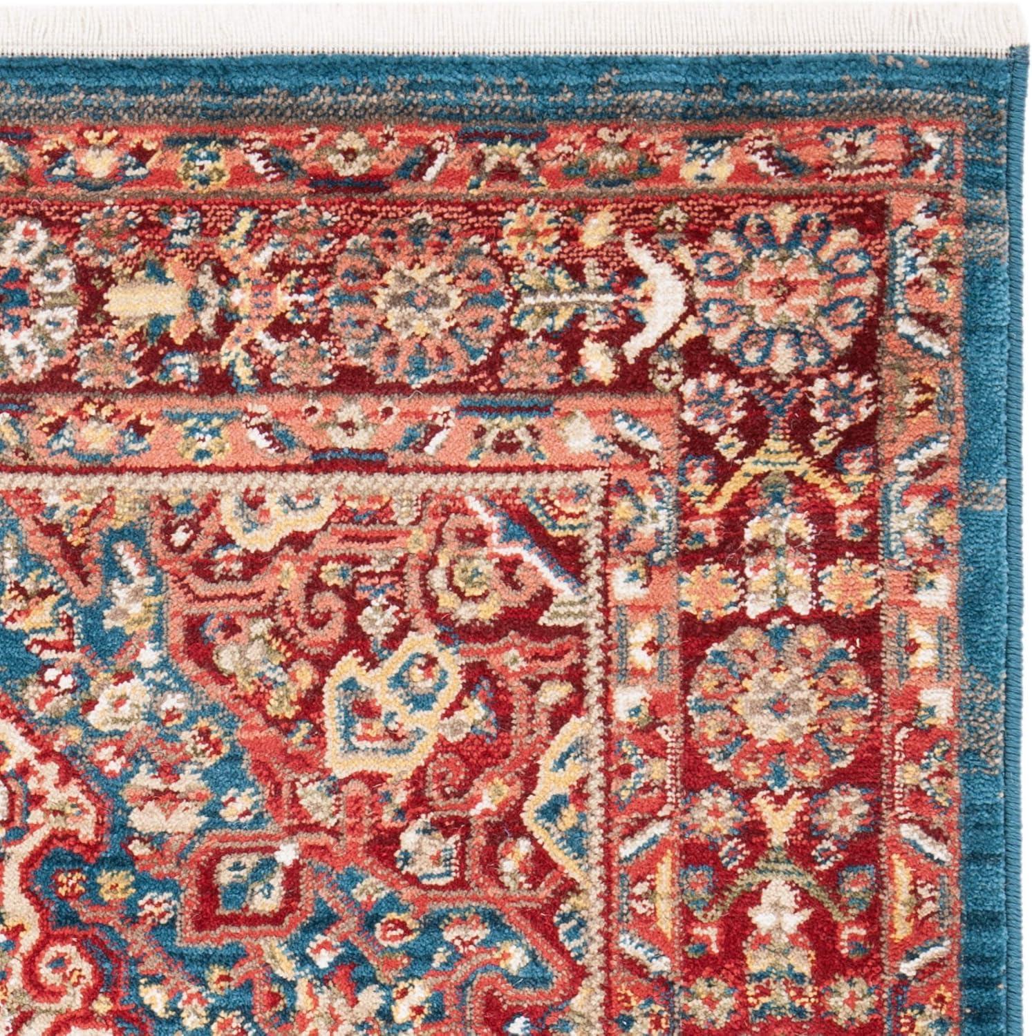 image:imageSAFAVIEH Area Rug 8x10 Kashan Collection Large Blue amp Red Traditional Oriental Design NonShedding amp Easy Cleaning Ideal for Living Room Bedroom Office Dining Space KSN305ABlueRed