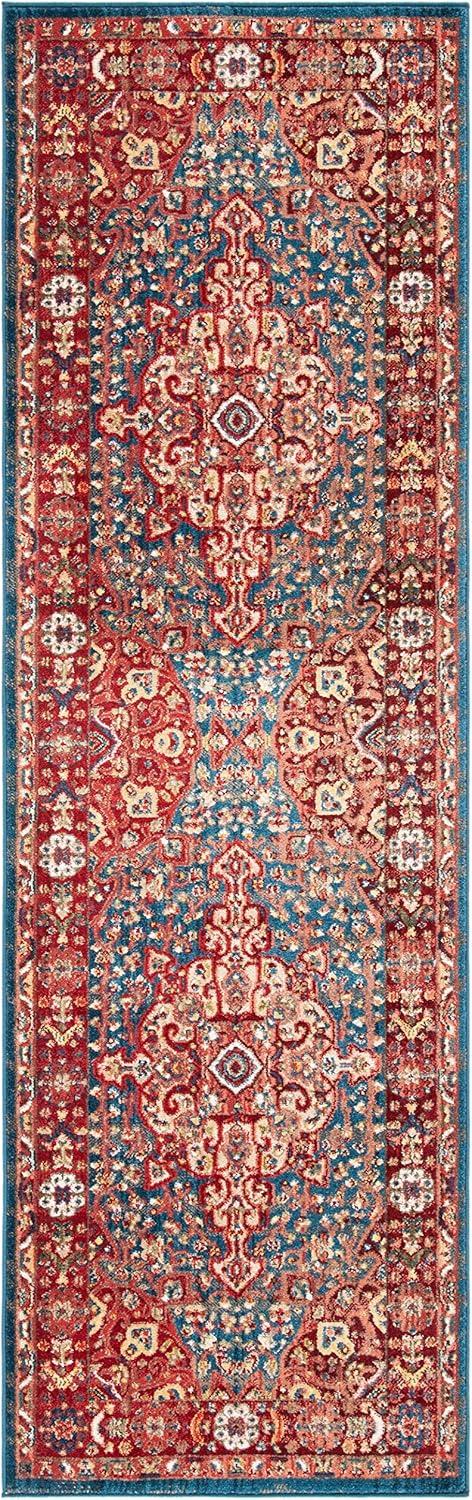 image:imageSAFAVIEH Area Rug 8x10 Kashan Collection Large Blue amp Red Traditional Oriental Design NonShedding amp Easy Cleaning Ideal for Living Room Bedroom Office Dining Space KSN305ABlueRed