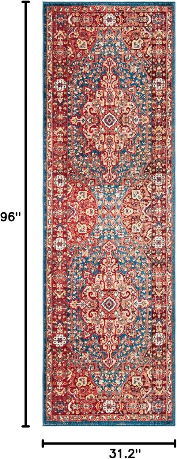 image:imageSAFAVIEH Area Rug 8x10 Kashan Collection Large Blue amp Red Traditional Oriental Design NonShedding amp Easy Cleaning Ideal for Living Room Bedroom Office Dining Space KSN305ABlueRed