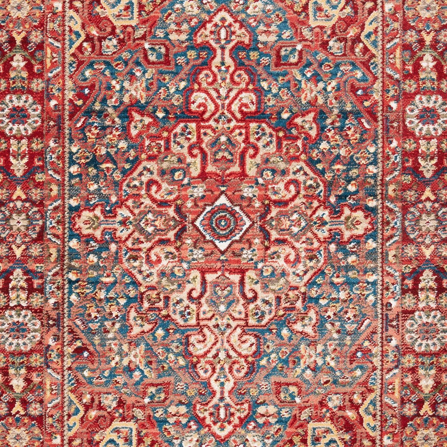 image:imageSAFAVIEH Area Rug 8x10 Kashan Collection Large Blue amp Red Traditional Oriental Design NonShedding amp Easy Cleaning Ideal for Living Room Bedroom Office Dining Space KSN305ABlueRed