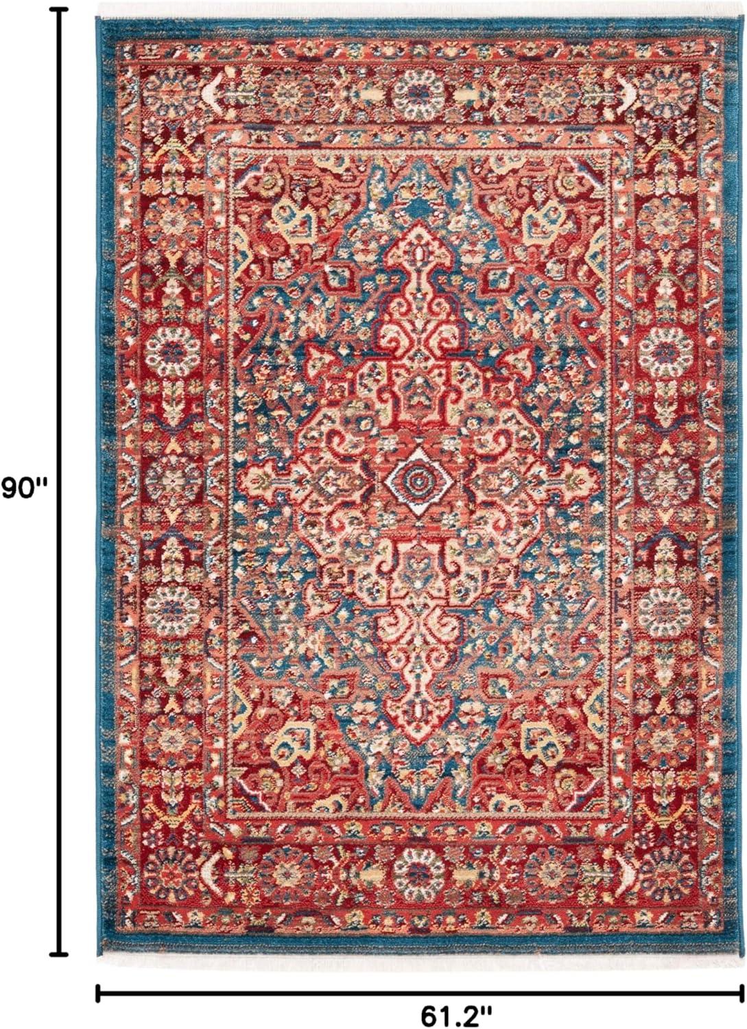 image:imageSAFAVIEH Area Rug 8x10 Kashan Collection Large Blue amp Red Traditional Oriental Design NonShedding amp Easy Cleaning Ideal for Living Room Bedroom Office Dining Space KSN305ABlueRed