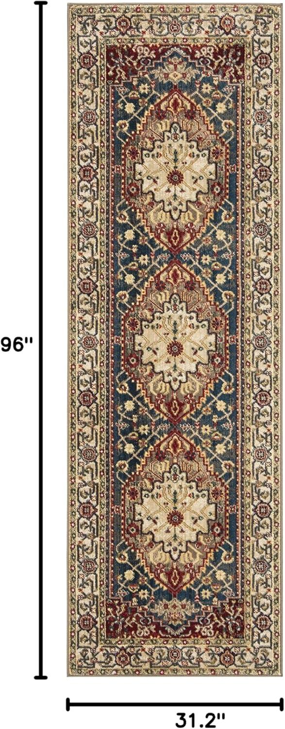 image:imageSAFAVIEH Area Rug 8x10 Kashan Collection Large Ivory amp Blue Traditional Oriental Design NonShedding amp Easy Cleaning Ideal for Living Room Bedroom Office Dining Space KSN306AIvoryBlue