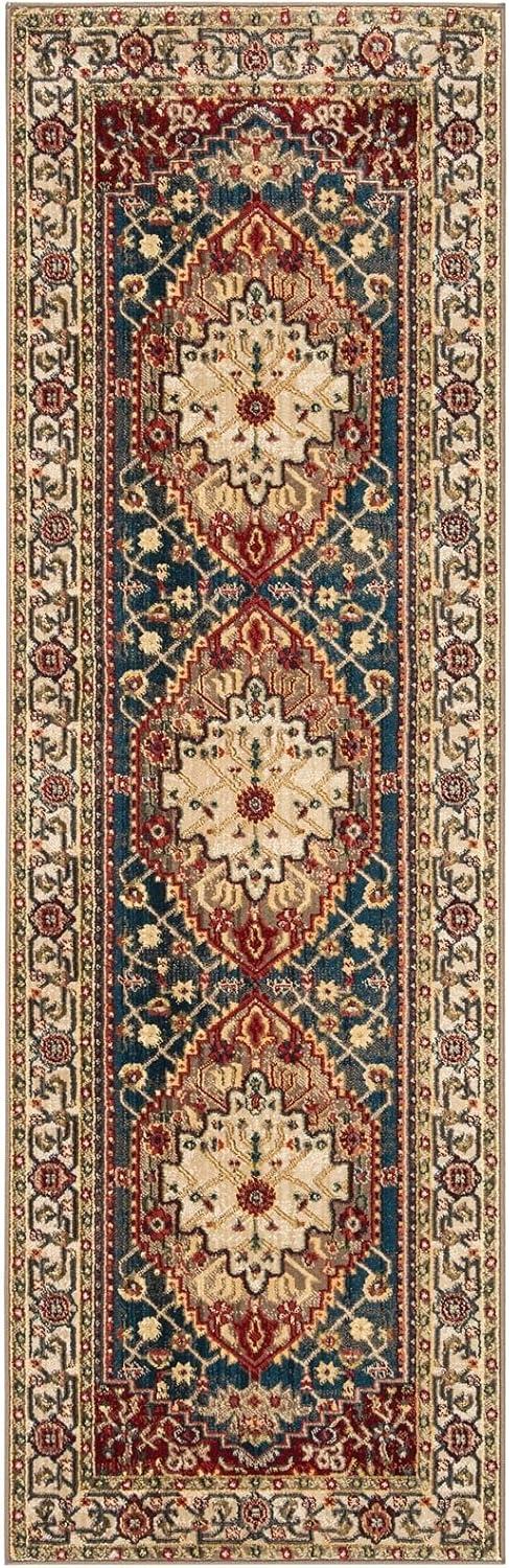 image:imageSAFAVIEH Area Rug 8x10 Kashan Collection Large Ivory amp Blue Traditional Oriental Design NonShedding amp Easy Cleaning Ideal for Living Room Bedroom Office Dining Space KSN306AIvoryBlue