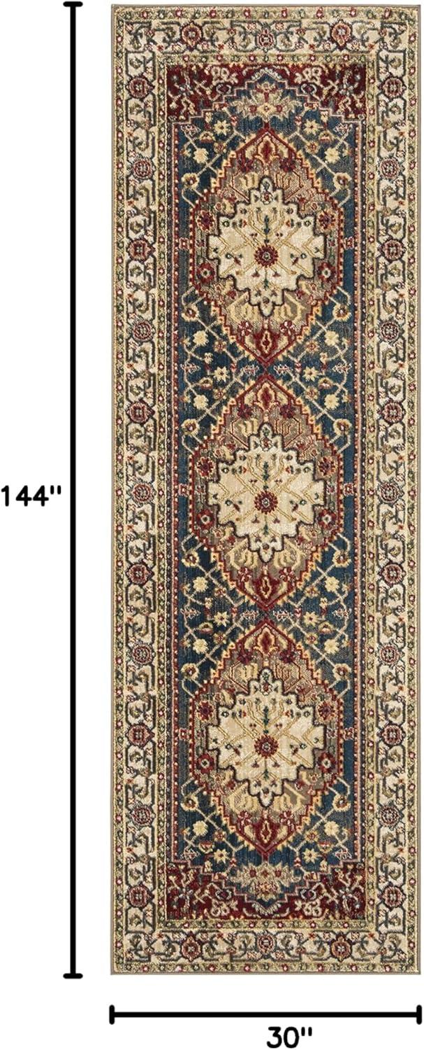 image:imageSAFAVIEH Area Rug 8x10 Kashan Collection Large Ivory amp Blue Traditional Oriental Design NonShedding amp Easy Cleaning Ideal for Living Room Bedroom Office Dining Space KSN306AIvoryBlue