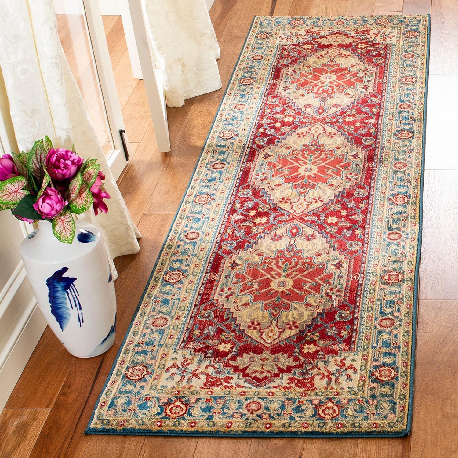image:imageSAFAVIEH Area Rug 8x10 Kashan Collection Large Ivory amp Blue Traditional Oriental Design NonShedding amp Easy Cleaning Ideal for Living Room Bedroom Office Dining Space KSN306AIvoryBlue