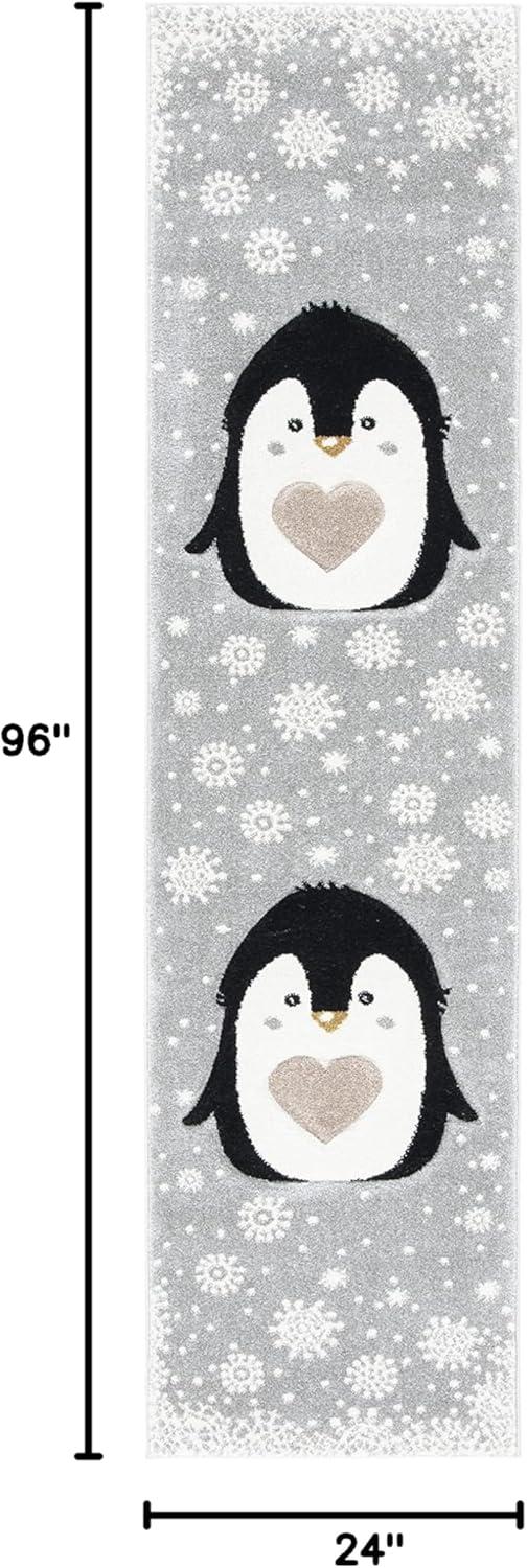 image:imageSAFAVIEH Carousel Kids Collection Accent Rug 4 x 6 Light Grey amp Black NonShedding amp Easy Care Ideal for High Traffic Areas for Boys amp Girls in Playroom Nursery Bedroom CRK132FLight GreyBlack