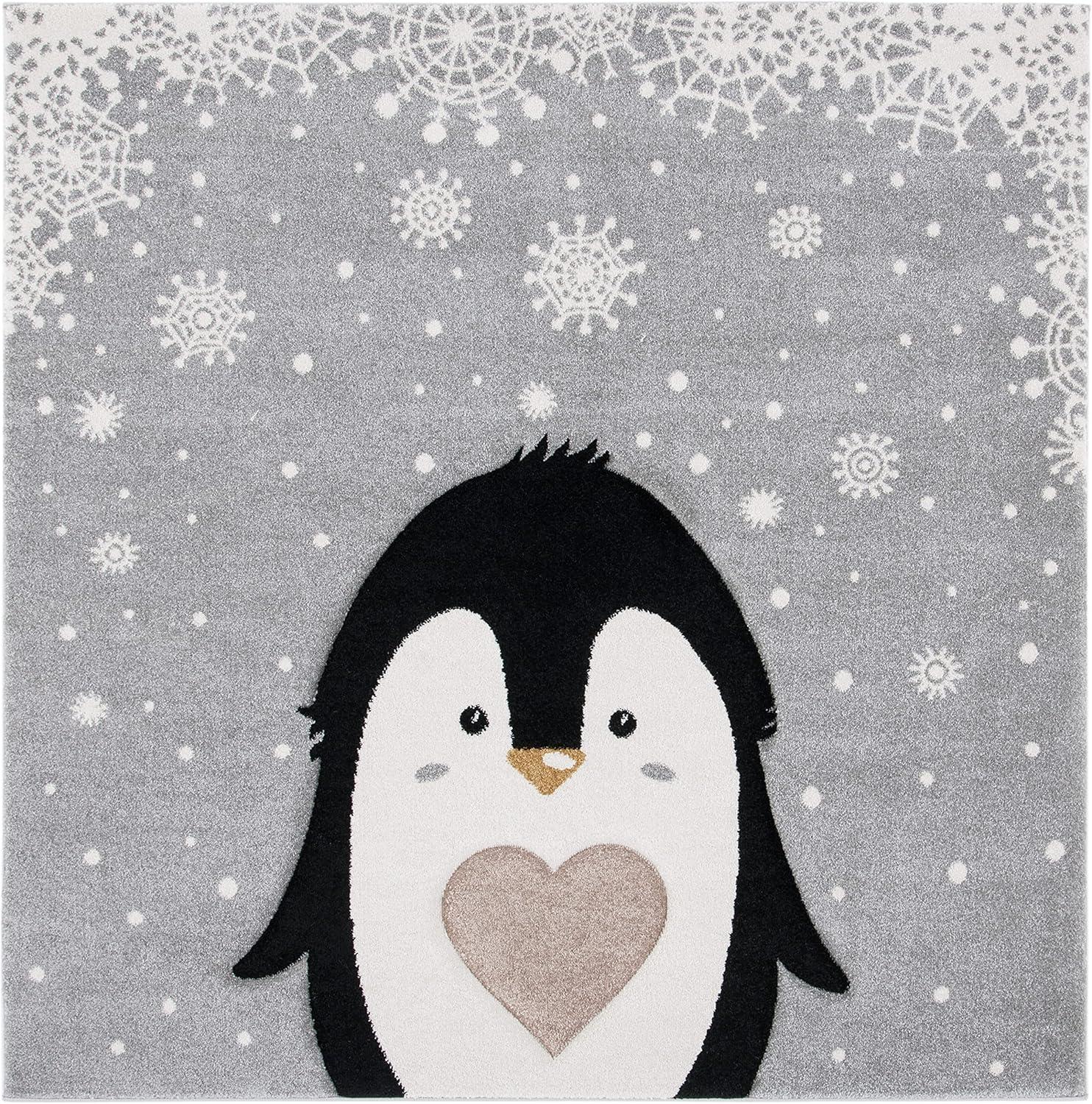 image:imageSAFAVIEH Carousel Kids Collection Accent Rug 4 x 6 Light Grey amp Black NonShedding amp Easy Care Ideal for High Traffic Areas for Boys amp Girls in Playroom Nursery Bedroom CRK132FLight GreyBlack