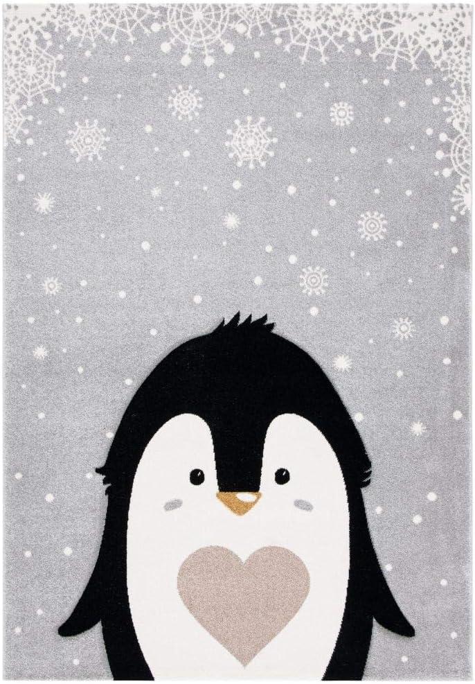 image:imageSAFAVIEH Carousel Kids Collection Accent Rug 4 x 6 Light Grey amp Black NonShedding amp Easy Care Ideal for High Traffic Areas for Boys amp Girls in Playroom Nursery Bedroom CRK132FLight GreyBlack