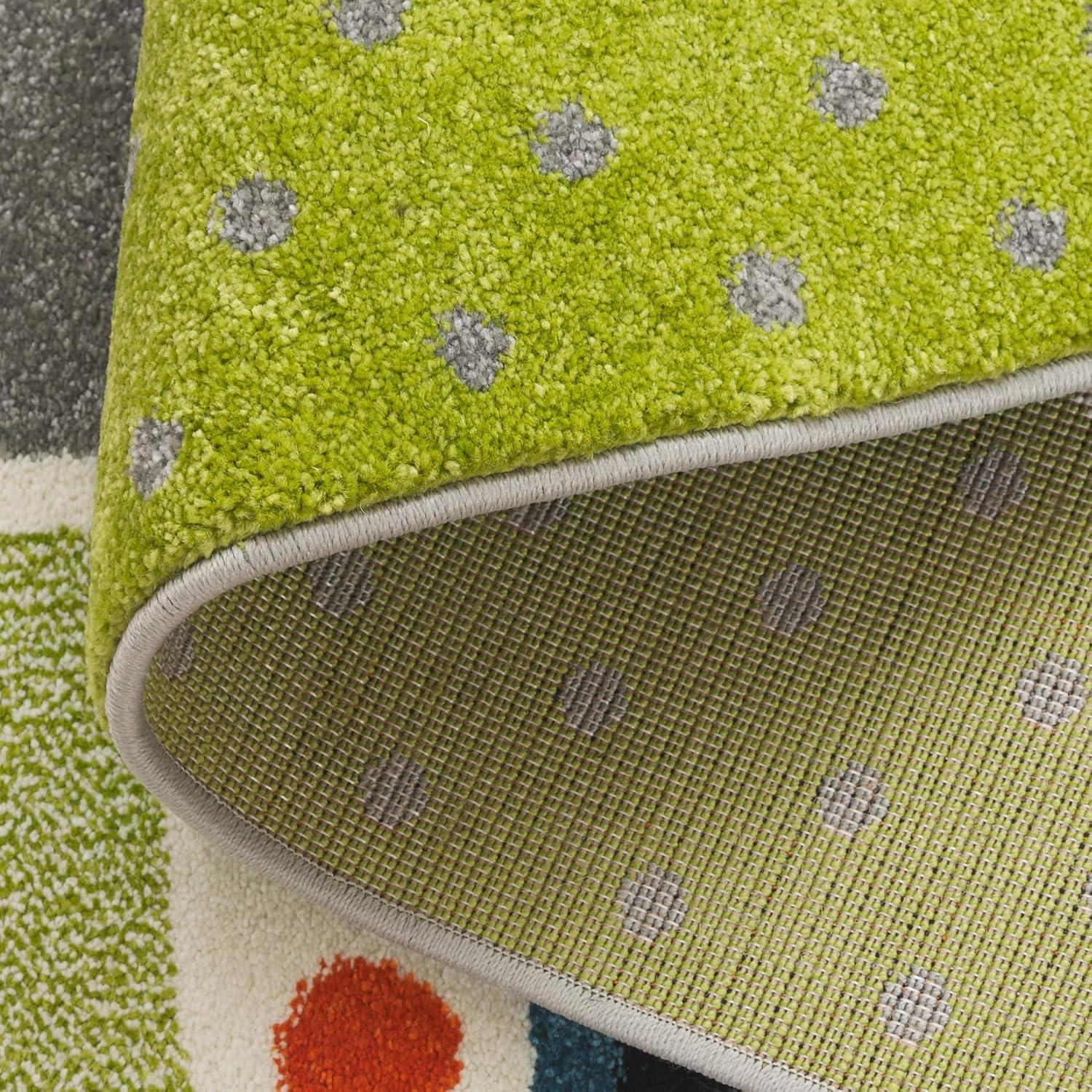 image:imageSAFAVIEH Carousel Kids Collection Area Rug 67 x 9 Grey amp Light Blue NonShedding amp Easy Care Ideal for High Traffic Areas for Boys amp Girls in Playroom Nursery Bedroom CRK193FGreenGrey