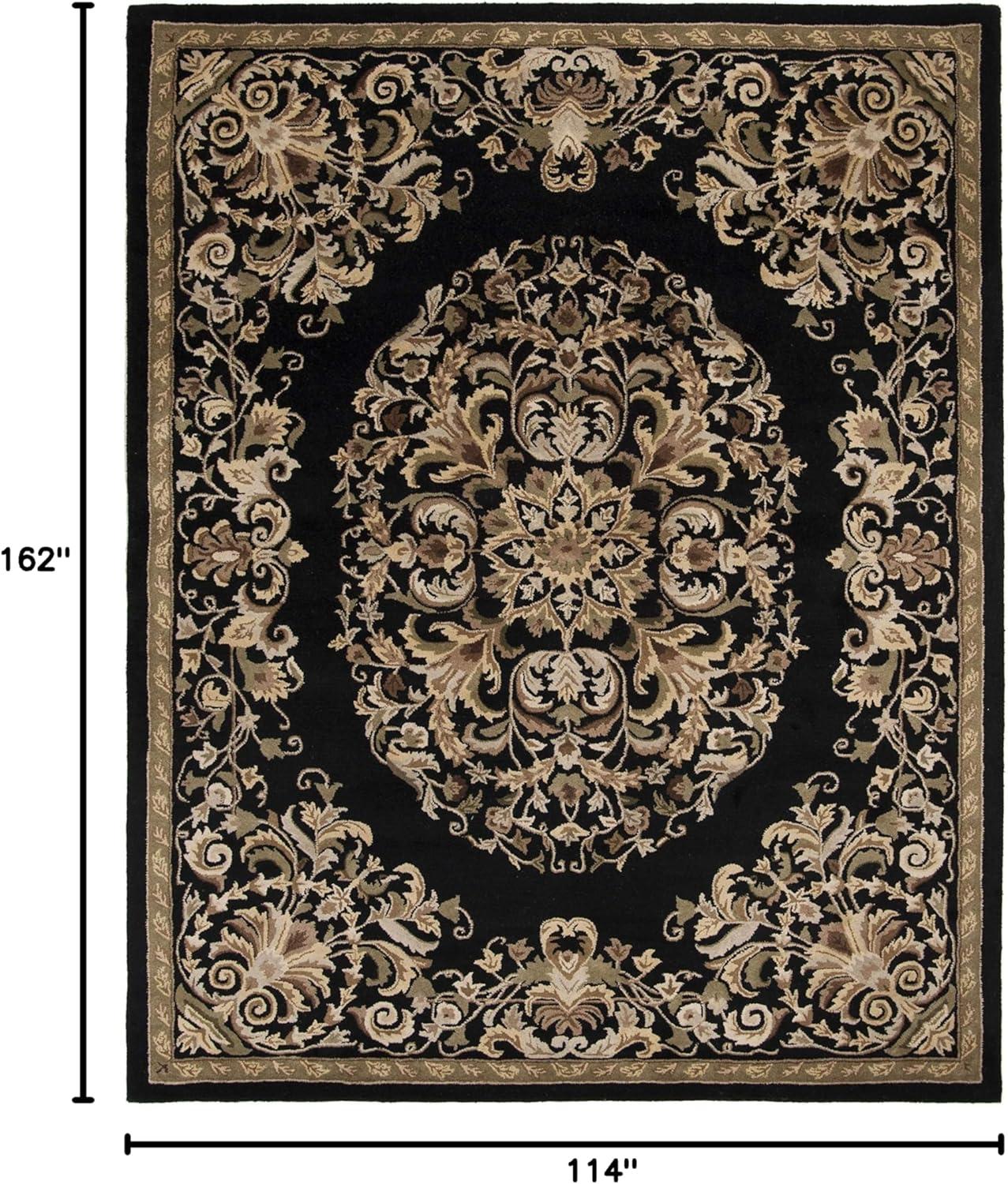 image:imageSAFAVIEH Heritage Collection Area Rug 5 x 8 Beige amp Green Handmade Traditional Oriental Wool Ideal for High Traffic Areas in Living Room Bedroom HG640ABlack