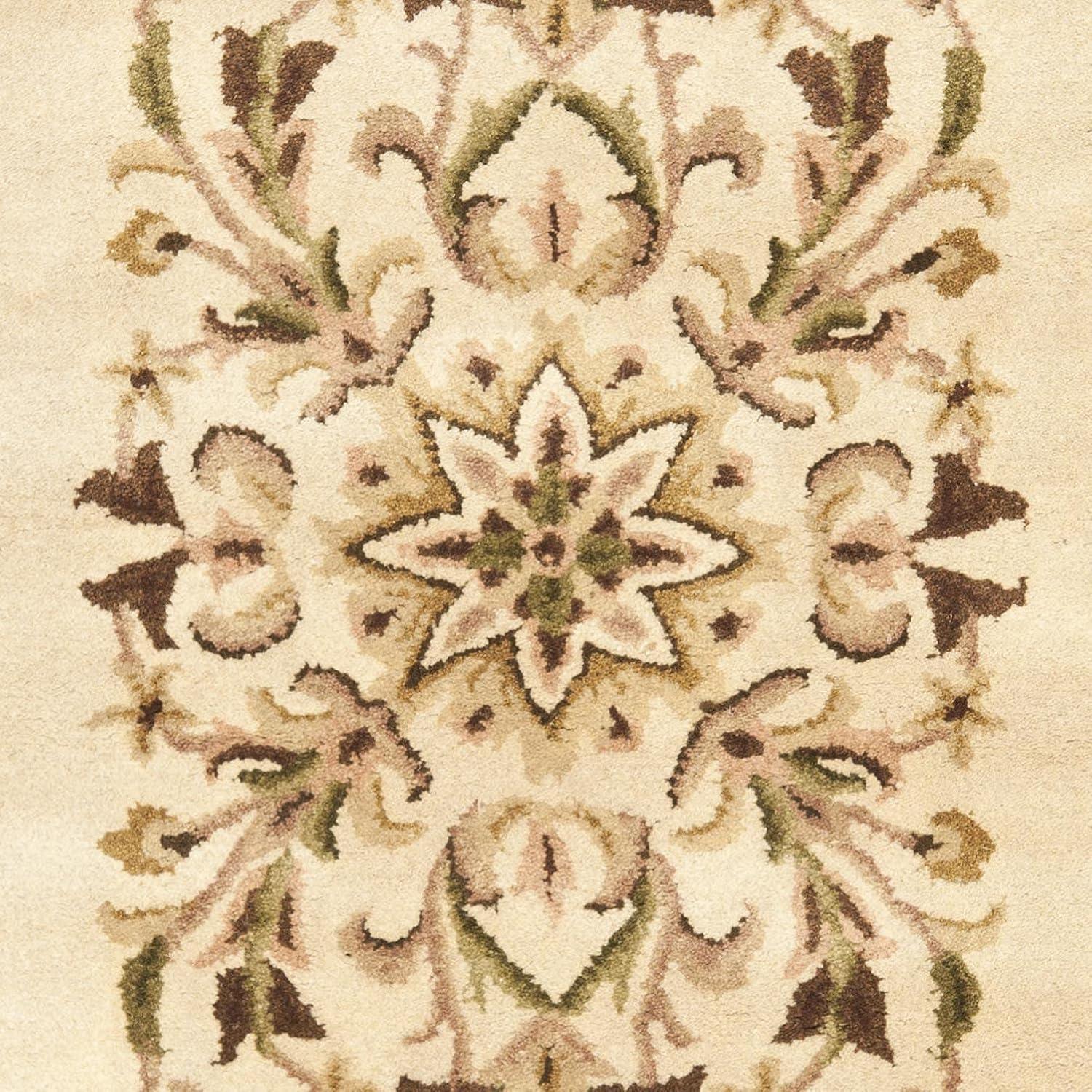 image:imageSAFAVIEH Heritage Collection Area Rug 5 x 8 Beige amp Green Handmade Traditional Oriental Wool Ideal for High Traffic Areas in Living Room Bedroom HG640ABeigeGreen