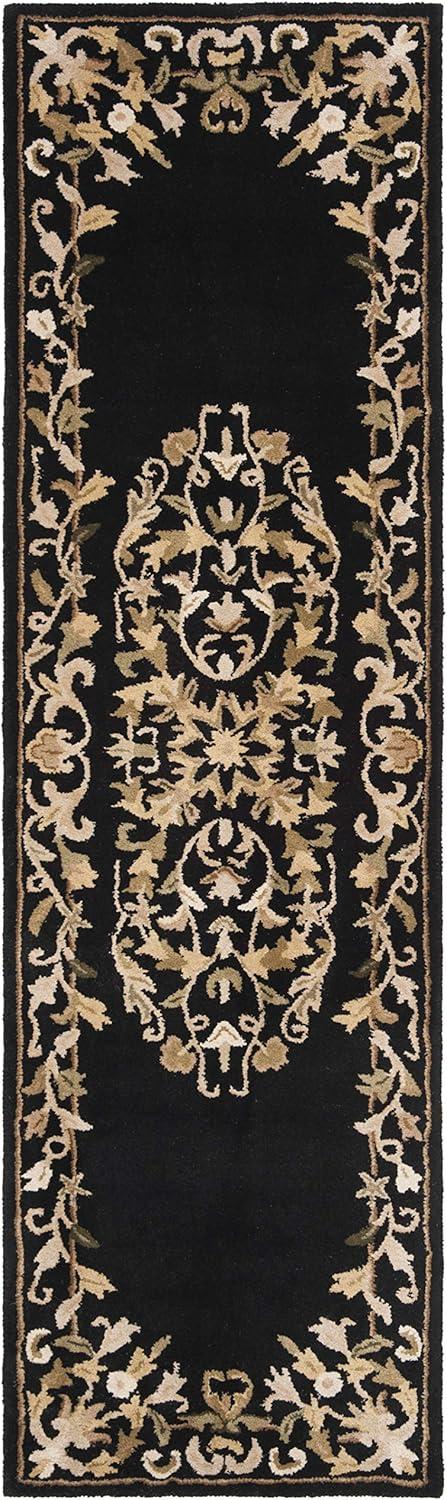 image:imageSAFAVIEH Heritage Collection Area Rug 5 x 8 Beige amp Green Handmade Traditional Oriental Wool Ideal for High Traffic Areas in Living Room Bedroom HG640ABlack