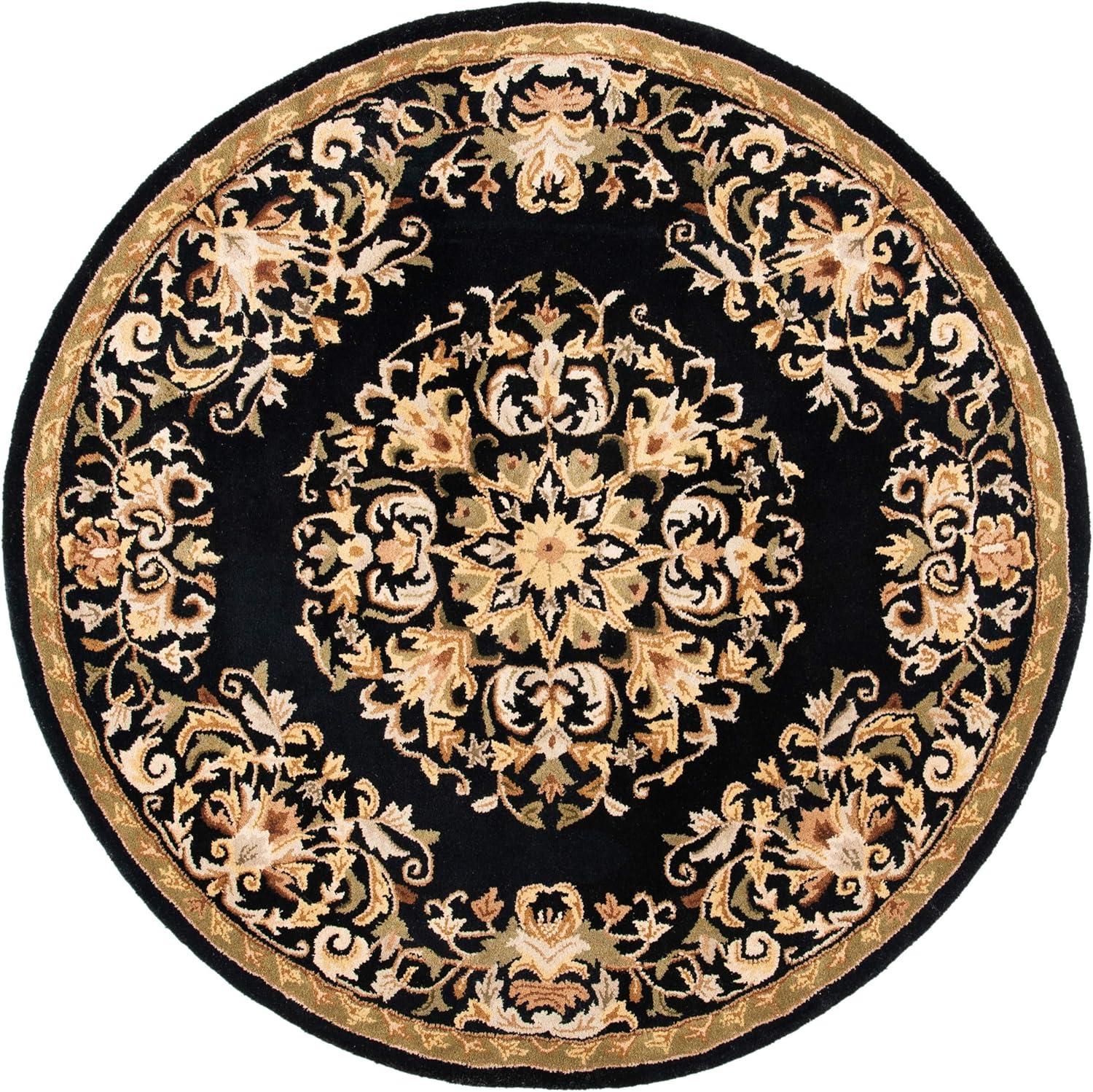 image:imageSAFAVIEH Heritage Collection Area Rug 5 x 8 Beige amp Green Handmade Traditional Oriental Wool Ideal for High Traffic Areas in Living Room Bedroom HG640ABlack