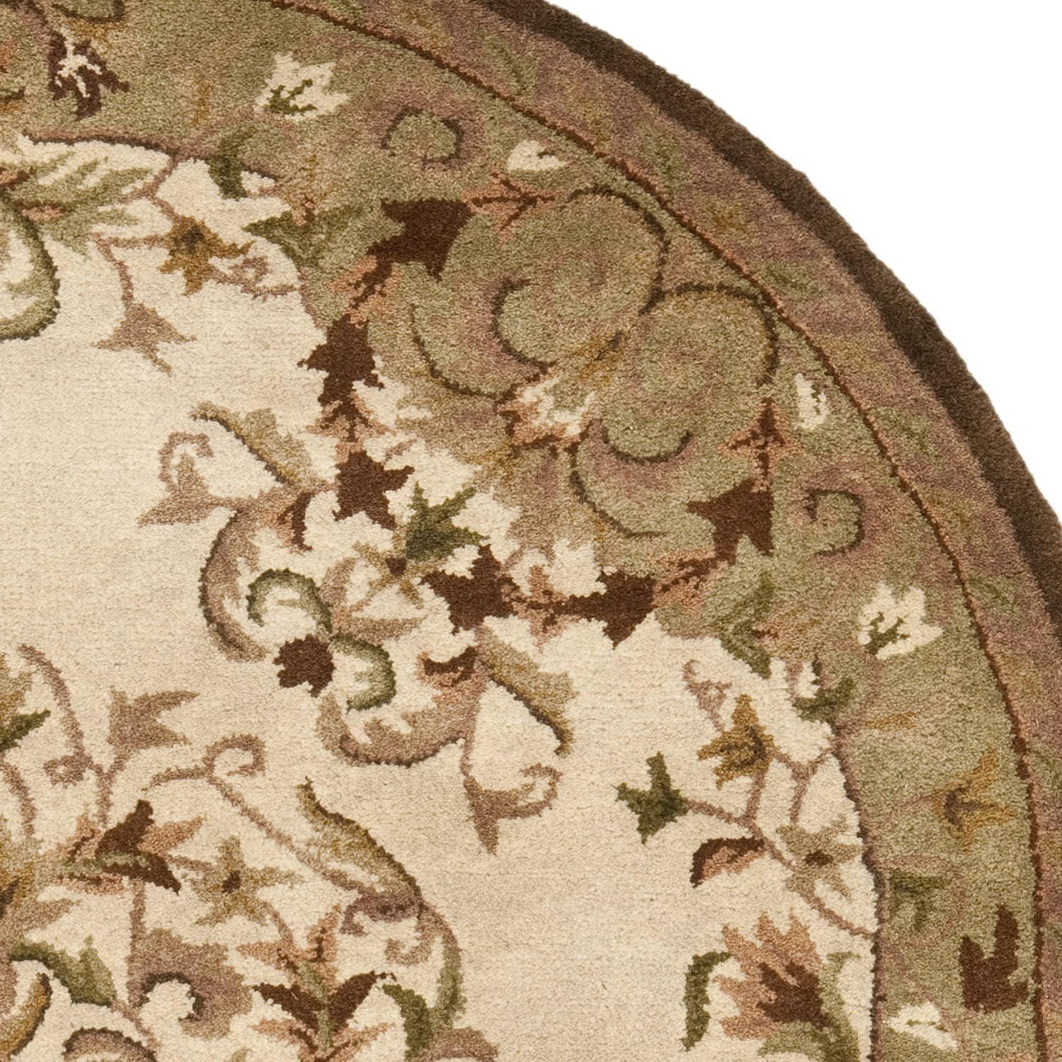 image:imageSAFAVIEH Heritage Collection Area Rug 5 x 8 Beige amp Green Handmade Traditional Oriental Wool Ideal for High Traffic Areas in Living Room Bedroom HG640ABeigeGreen