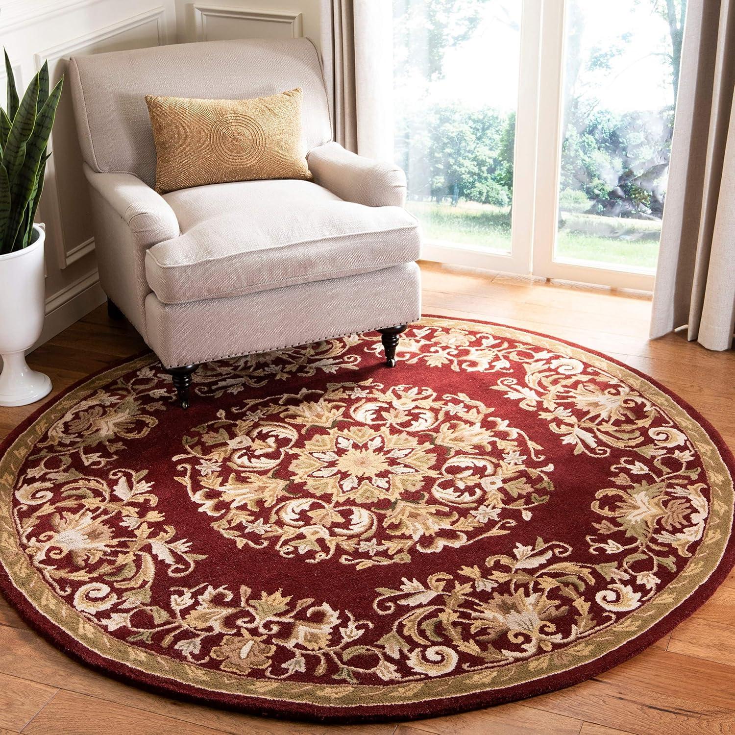 image:imageSAFAVIEH Heritage Collection Area Rug 5 x 8 Beige amp Green Handmade Traditional Oriental Wool Ideal for High Traffic Areas in Living Room Bedroom HG640ABlack