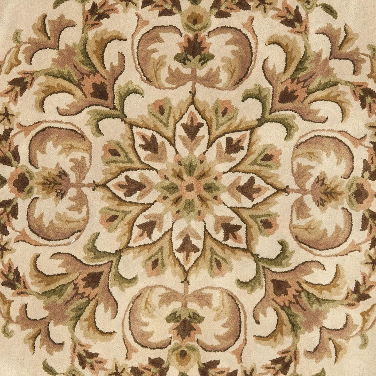 image:imageSAFAVIEH Heritage Collection Area Rug 5 x 8 Beige amp Green Handmade Traditional Oriental Wool Ideal for High Traffic Areas in Living Room Bedroom HG640ABeigeGreen
