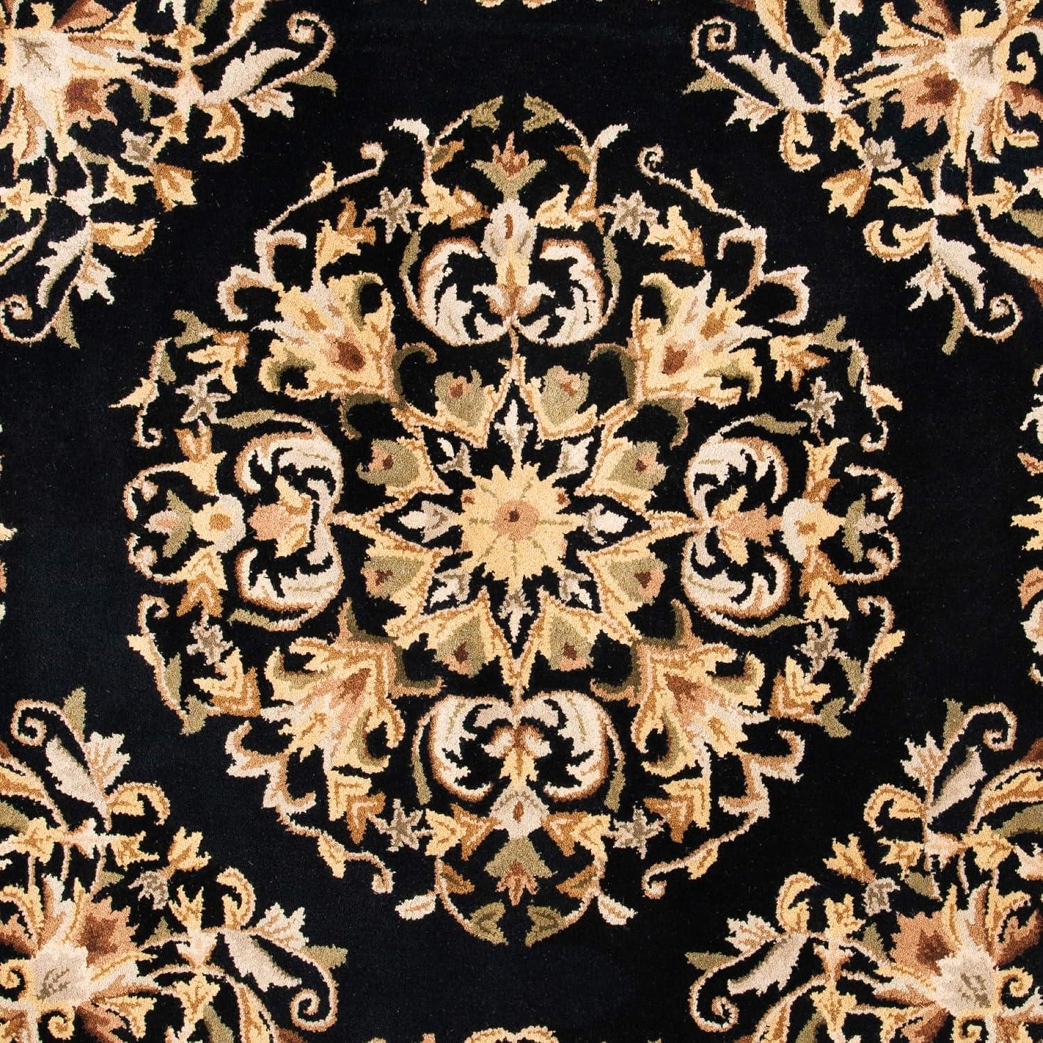 image:imageSAFAVIEH Heritage Collection Area Rug 5 x 8 Beige amp Green Handmade Traditional Oriental Wool Ideal for High Traffic Areas in Living Room Bedroom HG640ABlack