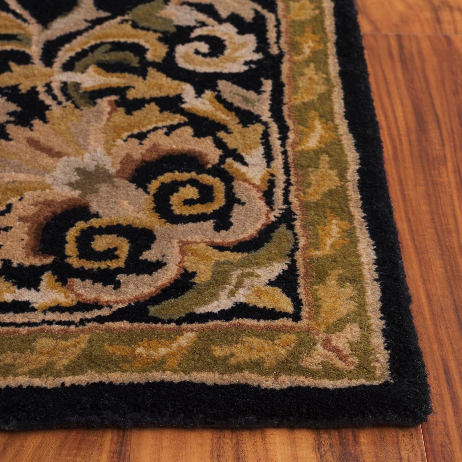 image:imageSAFAVIEH Heritage Collection Area Rug 5 x 8 Beige amp Green Handmade Traditional Oriental Wool Ideal for High Traffic Areas in Living Room Bedroom HG640ABlack