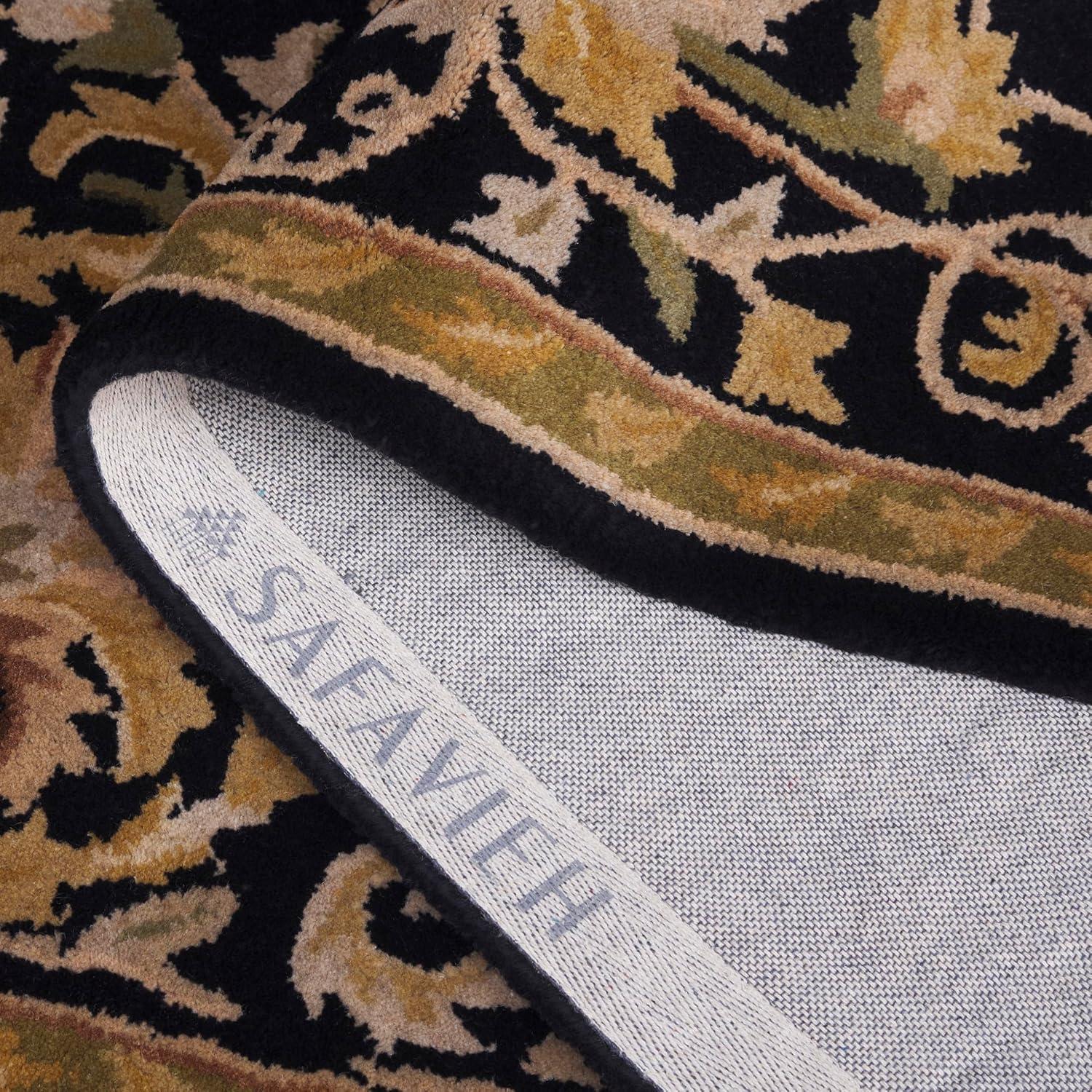 image:imageSAFAVIEH Heritage Collection Area Rug 5 x 8 Beige amp Green Handmade Traditional Oriental Wool Ideal for High Traffic Areas in Living Room Bedroom HG640ABlack