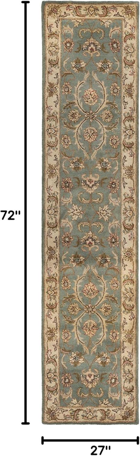 image:imageSAFAVIEH Heritage Collection Area Rug 5 x 8 Blue amp Beige Handmade Traditional Oriental Wool Ideal for High Traffic Areas in Living Room Bedroom HG811BBlueBeige