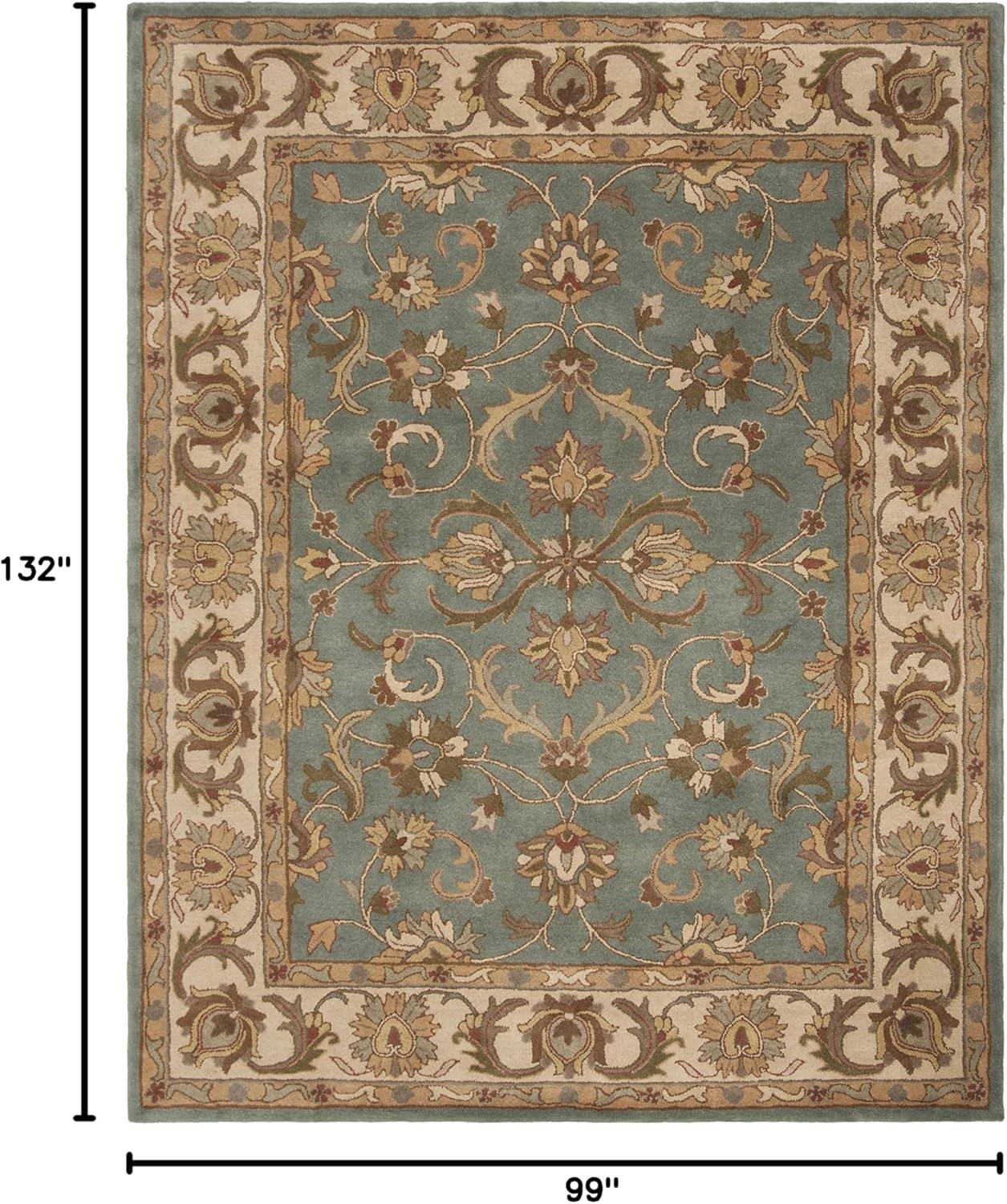 image:imageSAFAVIEH Heritage Collection Area Rug 5 x 8 Blue amp Beige Handmade Traditional Oriental Wool Ideal for High Traffic Areas in Living Room Bedroom HG811BBlueBeige