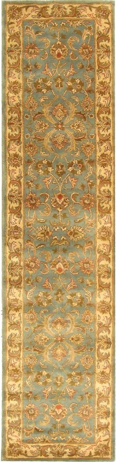 image:imageSAFAVIEH Heritage Collection Area Rug 5 x 8 Blue amp Beige Handmade Traditional Oriental Wool Ideal for High Traffic Areas in Living Room Bedroom HG811BBlueBeige