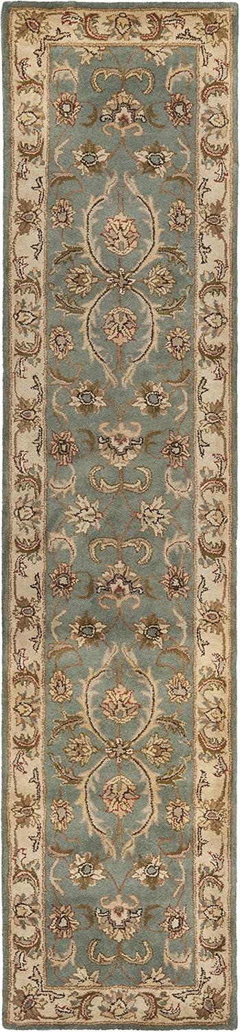 image:imageSAFAVIEH Heritage Collection Area Rug 5 x 8 Blue amp Beige Handmade Traditional Oriental Wool Ideal for High Traffic Areas in Living Room Bedroom HG811BBlueBeige