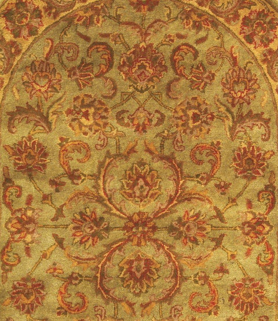 image:imageSAFAVIEH Heritage Collection Area Rug 5 x 8 Blue amp Beige Handmade Traditional Oriental Wool Ideal for High Traffic Areas in Living Room Bedroom HG811BGreenGold