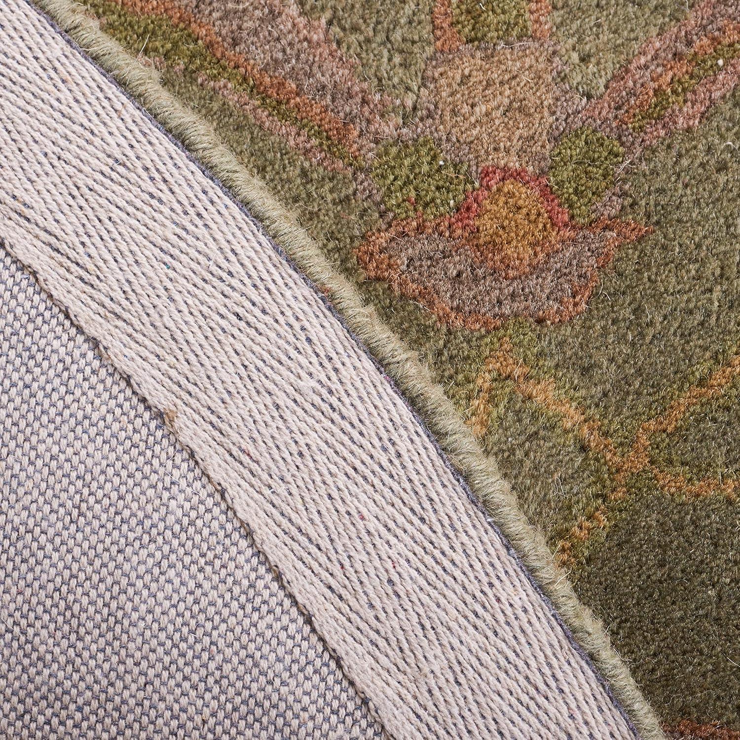 image:imageSAFAVIEH Heritage Collection Area Rug 5 x 8 Blue amp Beige Handmade Traditional Oriental Wool Ideal for High Traffic Areas in Living Room Bedroom HG811BGreenGold