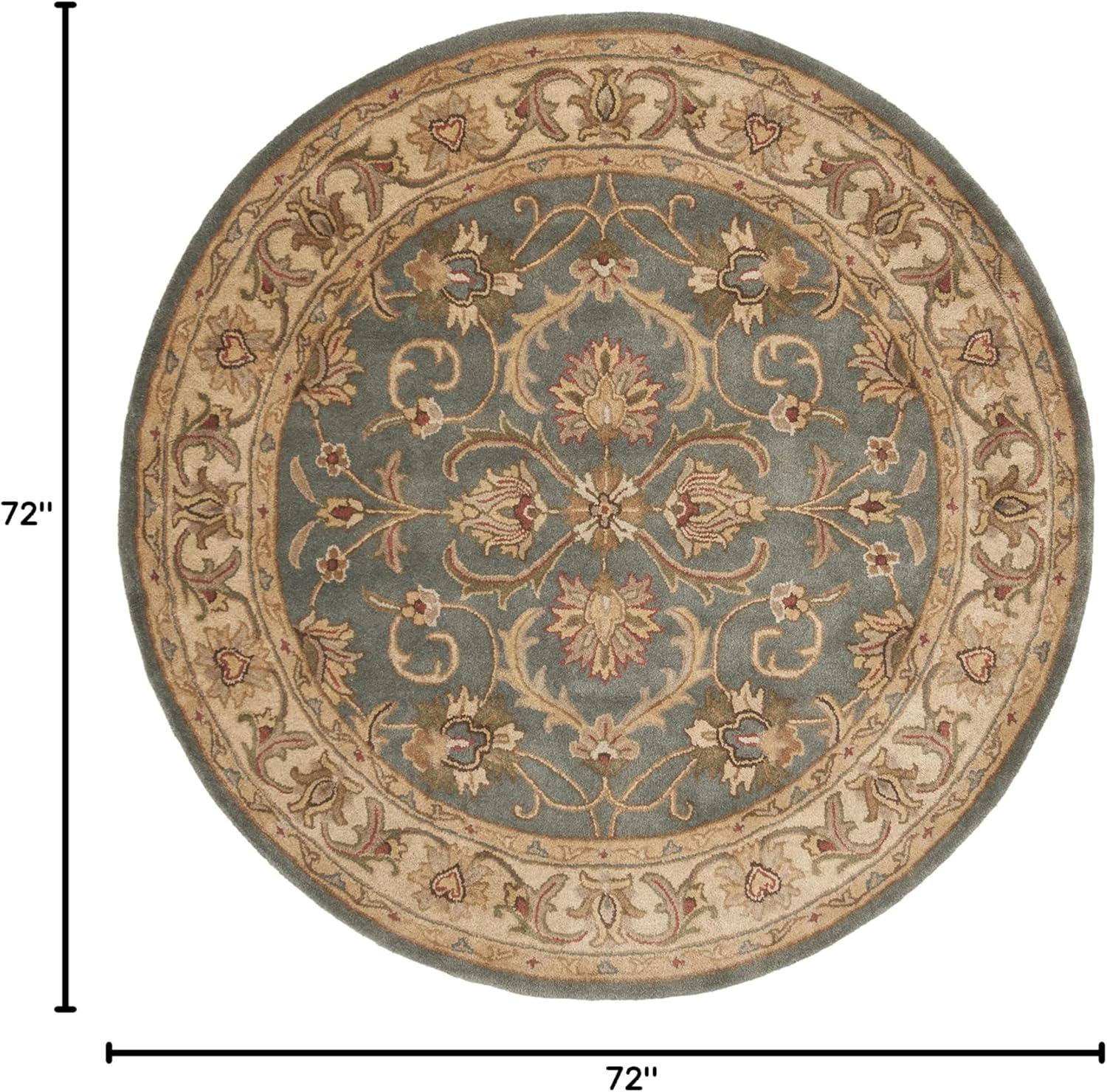 image:imageSAFAVIEH Heritage Collection Area Rug 5 x 8 Blue amp Beige Handmade Traditional Oriental Wool Ideal for High Traffic Areas in Living Room Bedroom HG811BBlueBeige