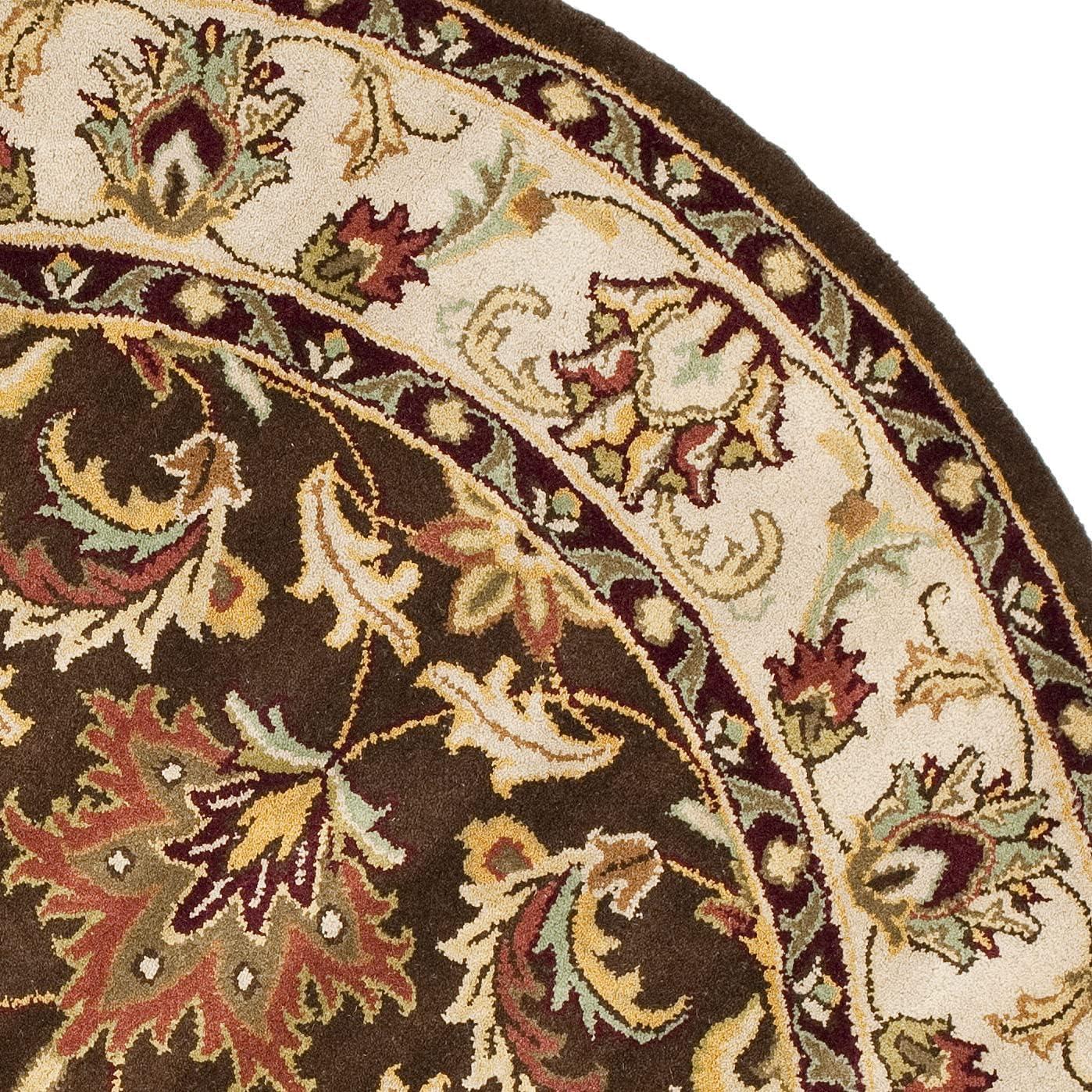 image:imageSAFAVIEH Heritage Collection Area Rug 5 x 8 Brown amp Beige Handmade Traditional Oriental Wool Ideal for High Traffic Areas in Living Room Bedroom HG818ABrownBeige