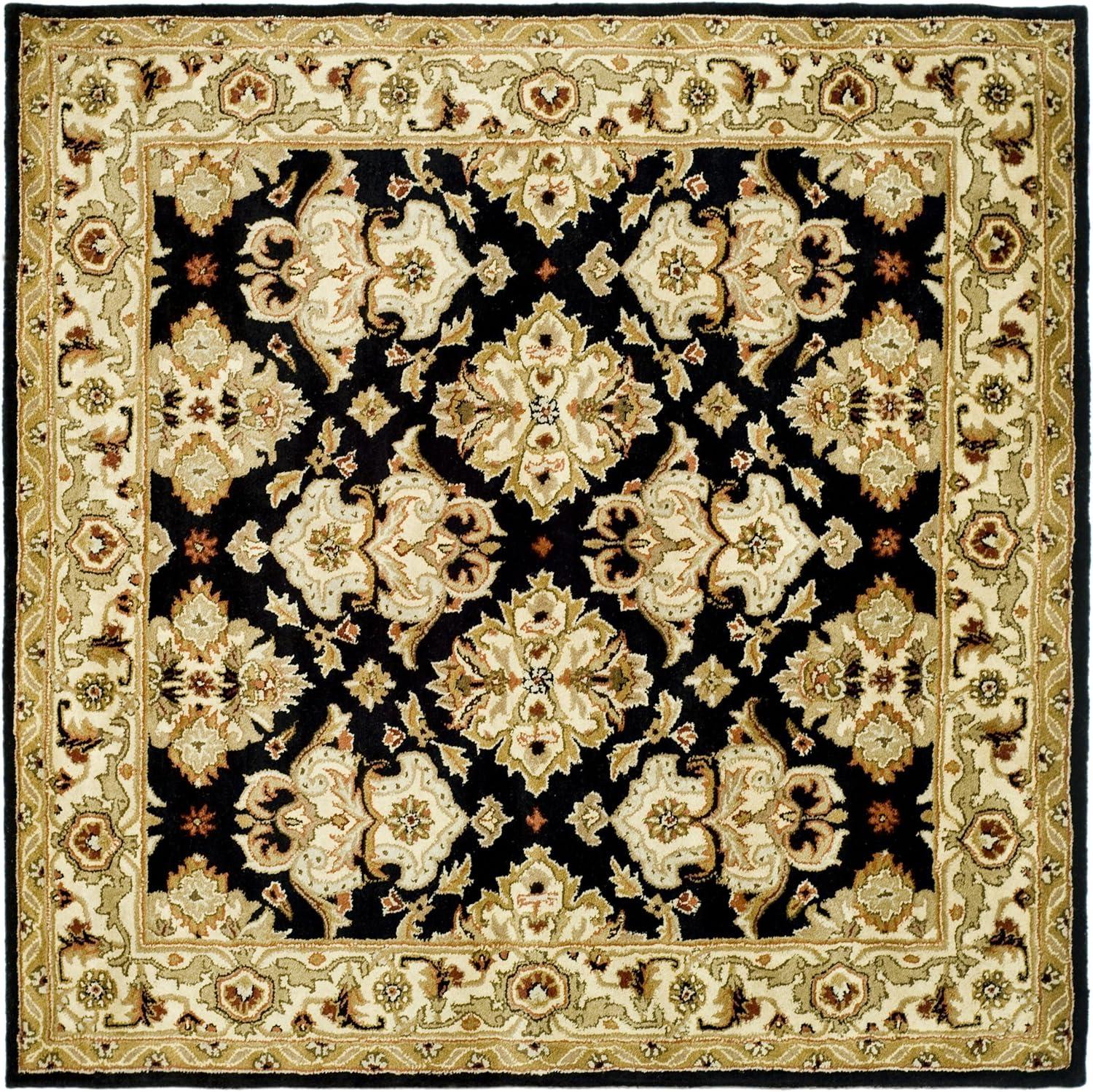 image:imageSAFAVIEH Heritage Collection Area Rug 5 x 8 Espresso amp Ivory Handmade Traditional Oriental Wool Ideal for High Traffic Areas in Living Room Bedroom HG817BBlackIvory