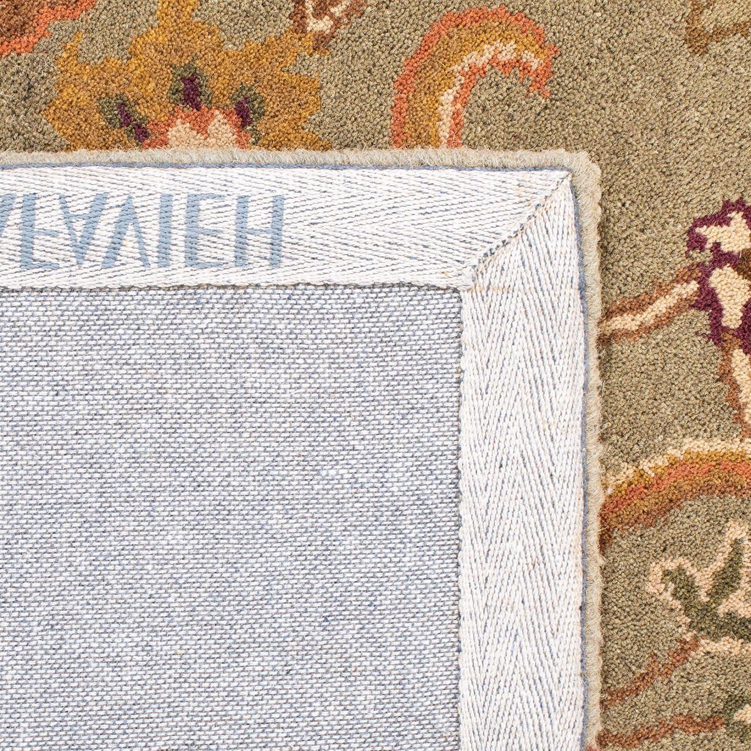 image:imageSAFAVIEH Heritage Collection Area Rug 5 x 8 Light Green amp Beige Handmade Traditional Oriental Wool Ideal for High Traffic Areas in Living Room Bedroom HG959ALight GreenBeige
