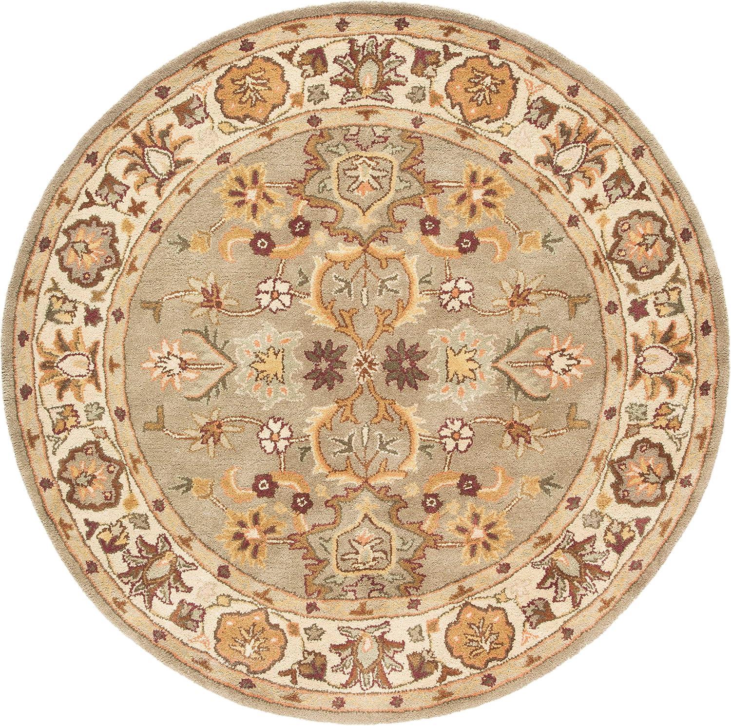 image:imageSAFAVIEH Heritage Collection Area Rug 5 x 8 Light Green amp Beige Handmade Traditional Oriental Wool Ideal for High Traffic Areas in Living Room Bedroom HG959ALight GreenBeige