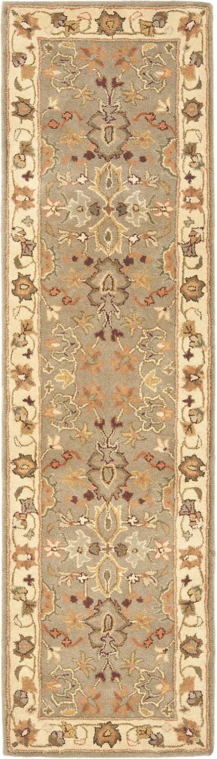 image:imageSAFAVIEH Heritage Collection Area Rug 5 x 8 Light Green amp Beige Handmade Traditional Oriental Wool Ideal for High Traffic Areas in Living Room Bedroom HG959ALight GreenBeige