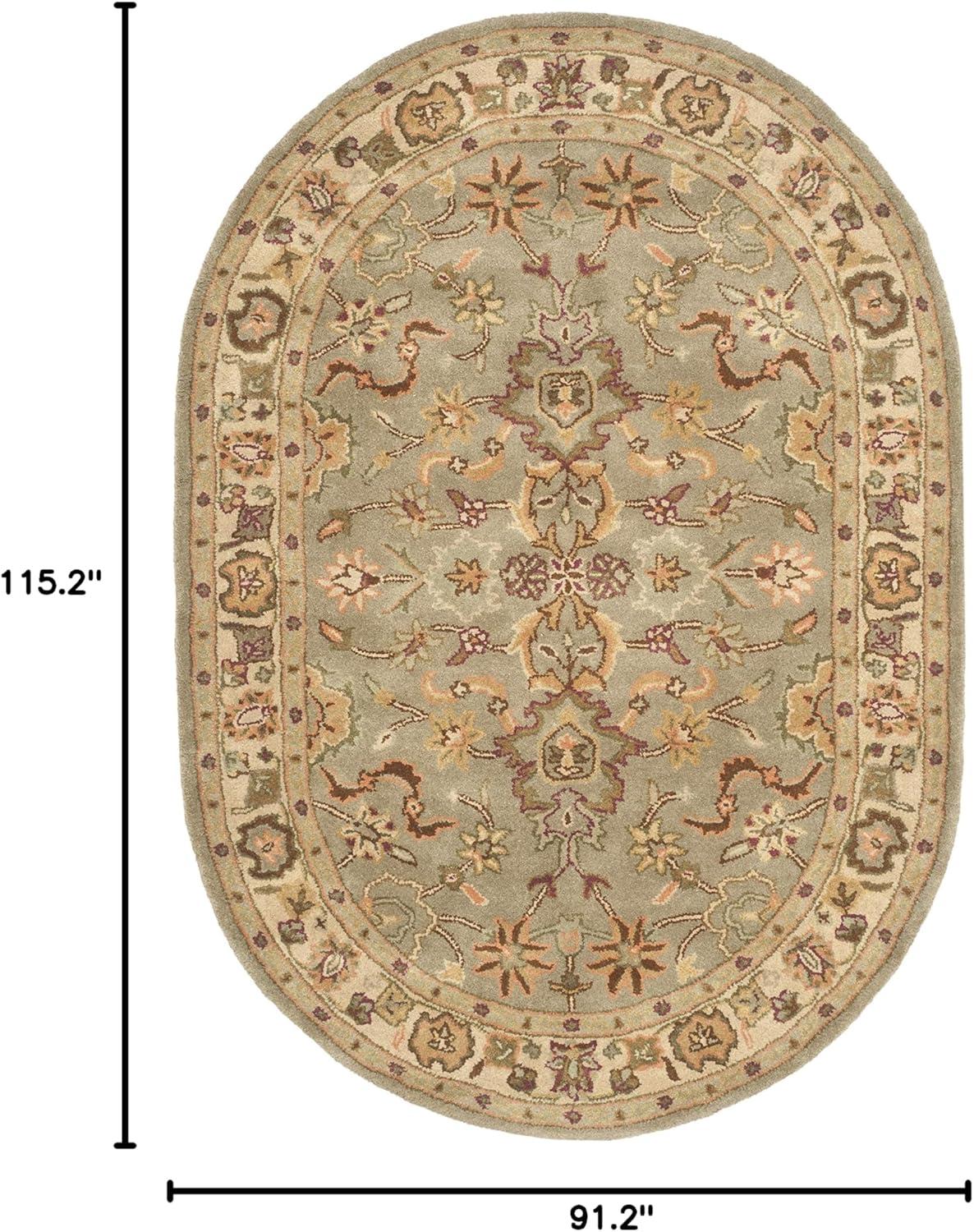 image:imageSAFAVIEH Heritage Collection Area Rug 5 x 8 Light Green amp Beige Handmade Traditional Oriental Wool Ideal for High Traffic Areas in Living Room Bedroom HG959ALight GreenBeige