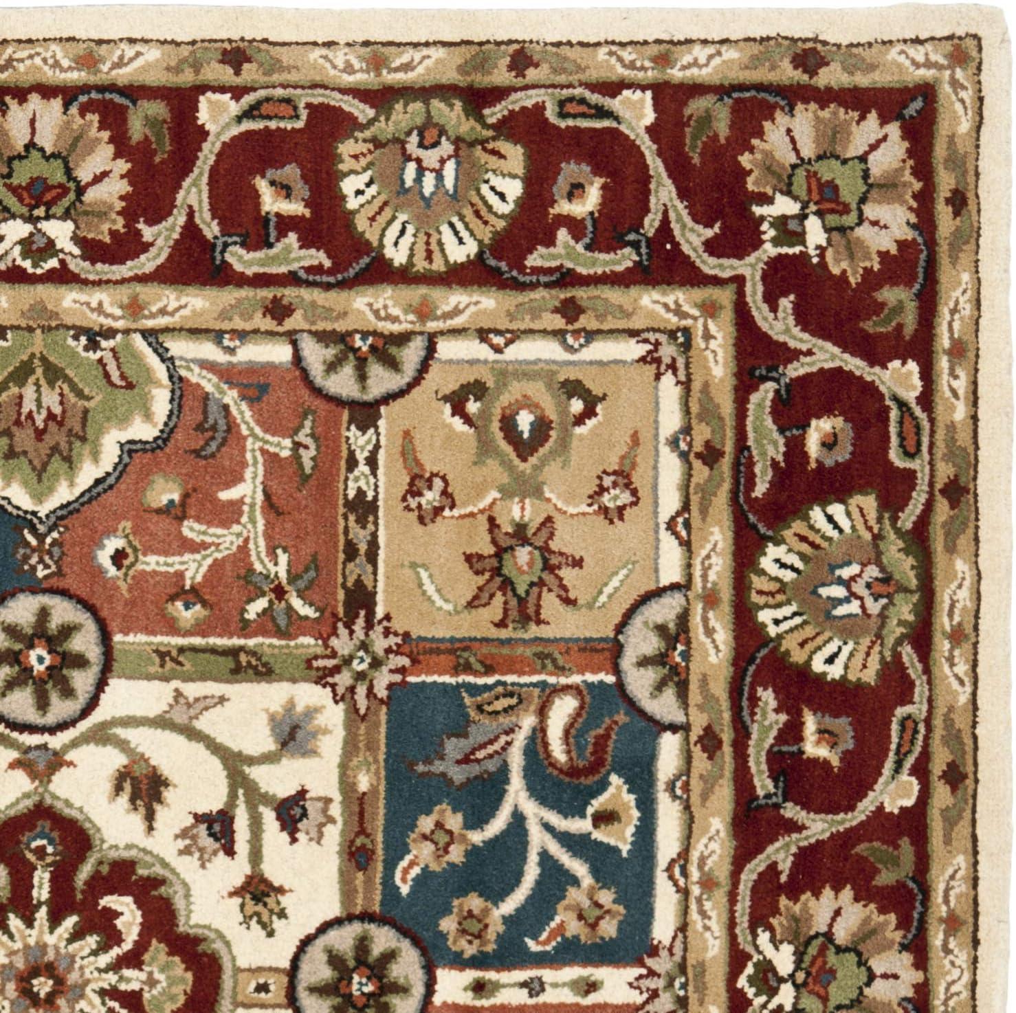 image:imageSAFAVIEH Heritage Collection Area Rug 5 x 8 Multi amp Red Handmade Traditional Oriental Wool Ideal for High Traffic Areas in Living Room Bedroom HG925AMultiRed