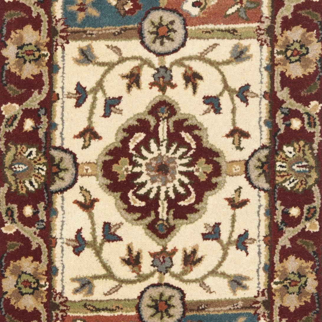 image:imageSAFAVIEH Heritage Collection Area Rug 5 x 8 Multi amp Red Handmade Traditional Oriental Wool Ideal for High Traffic Areas in Living Room Bedroom HG925AMultiRed