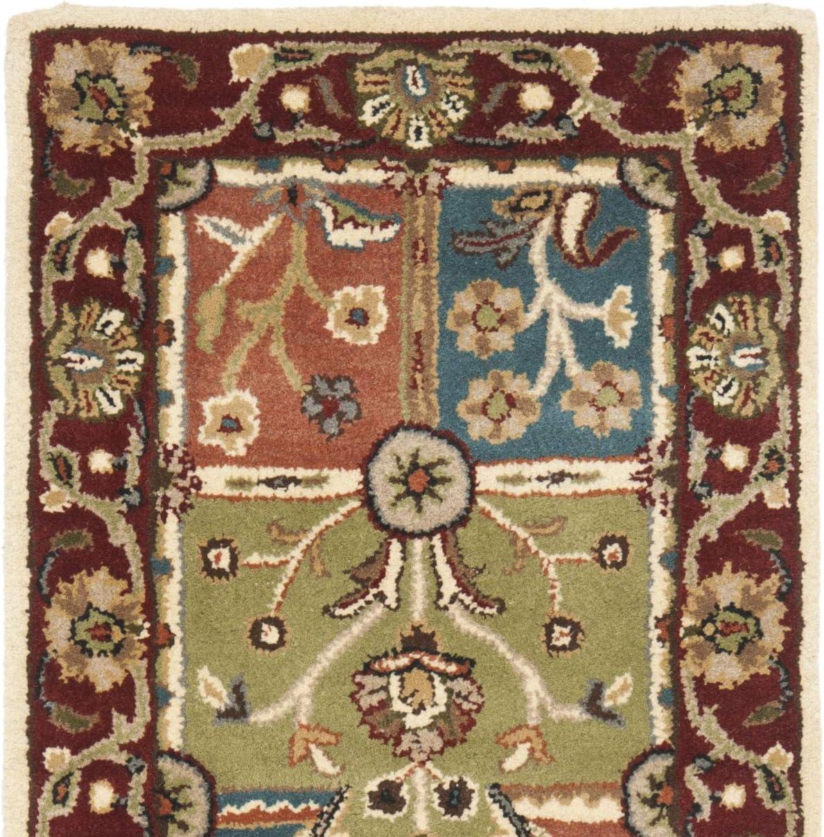 image:imageSAFAVIEH Heritage Collection Area Rug 5 x 8 Multi amp Red Handmade Traditional Oriental Wool Ideal for High Traffic Areas in Living Room Bedroom HG925AMultiRed