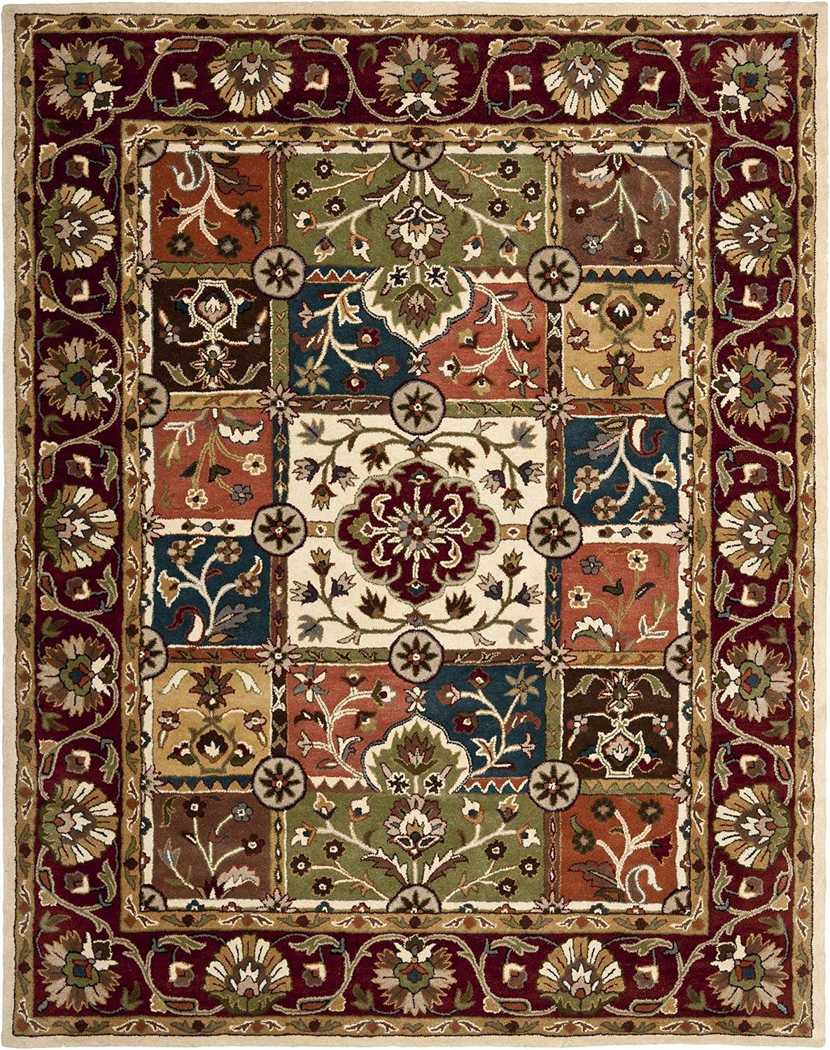 image:imageSAFAVIEH Heritage Collection Area Rug 5 x 8 Multi amp Red Handmade Traditional Oriental Wool Ideal for High Traffic Areas in Living Room Bedroom HG925AMultiRed