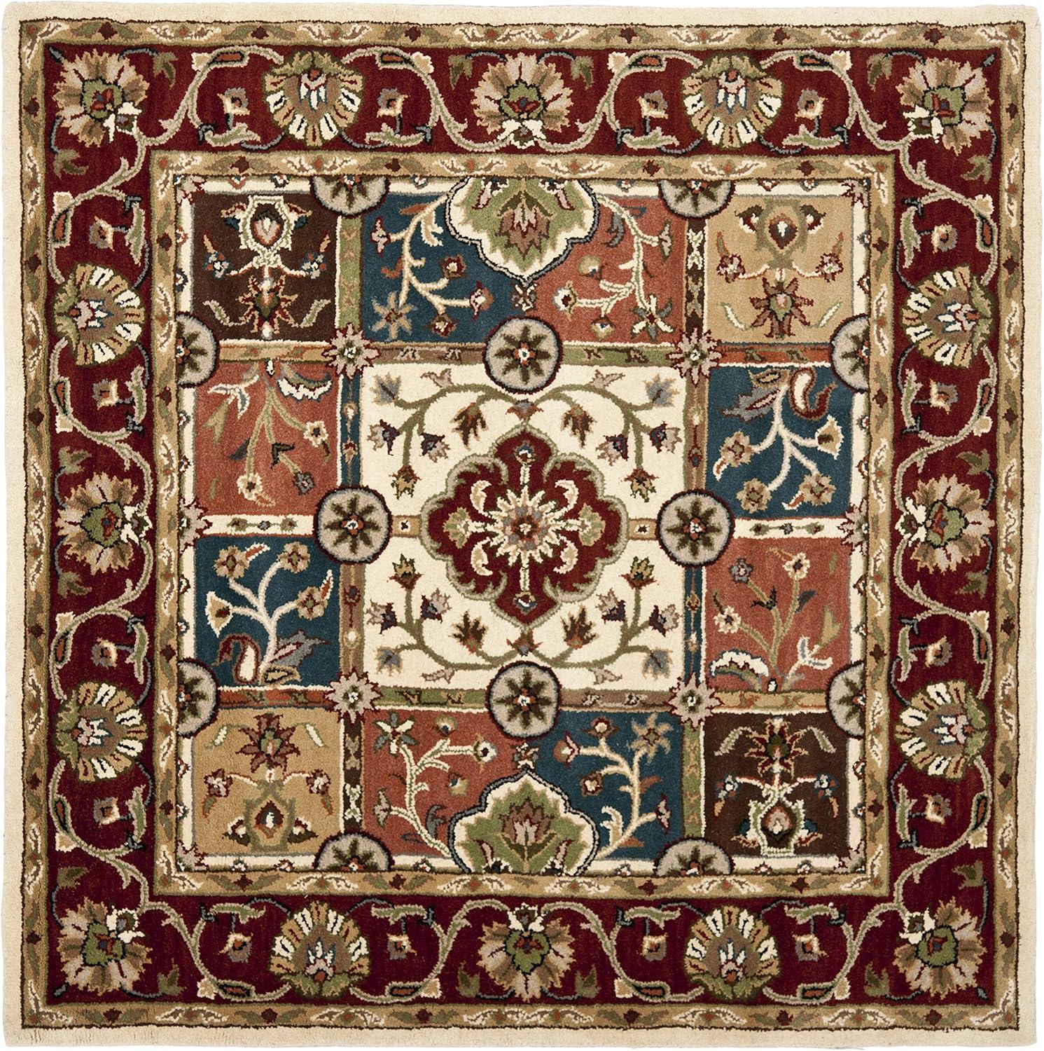 image:imageSAFAVIEH Heritage Collection Area Rug 5 x 8 Multi amp Red Handmade Traditional Oriental Wool Ideal for High Traffic Areas in Living Room Bedroom HG925AMultiRed