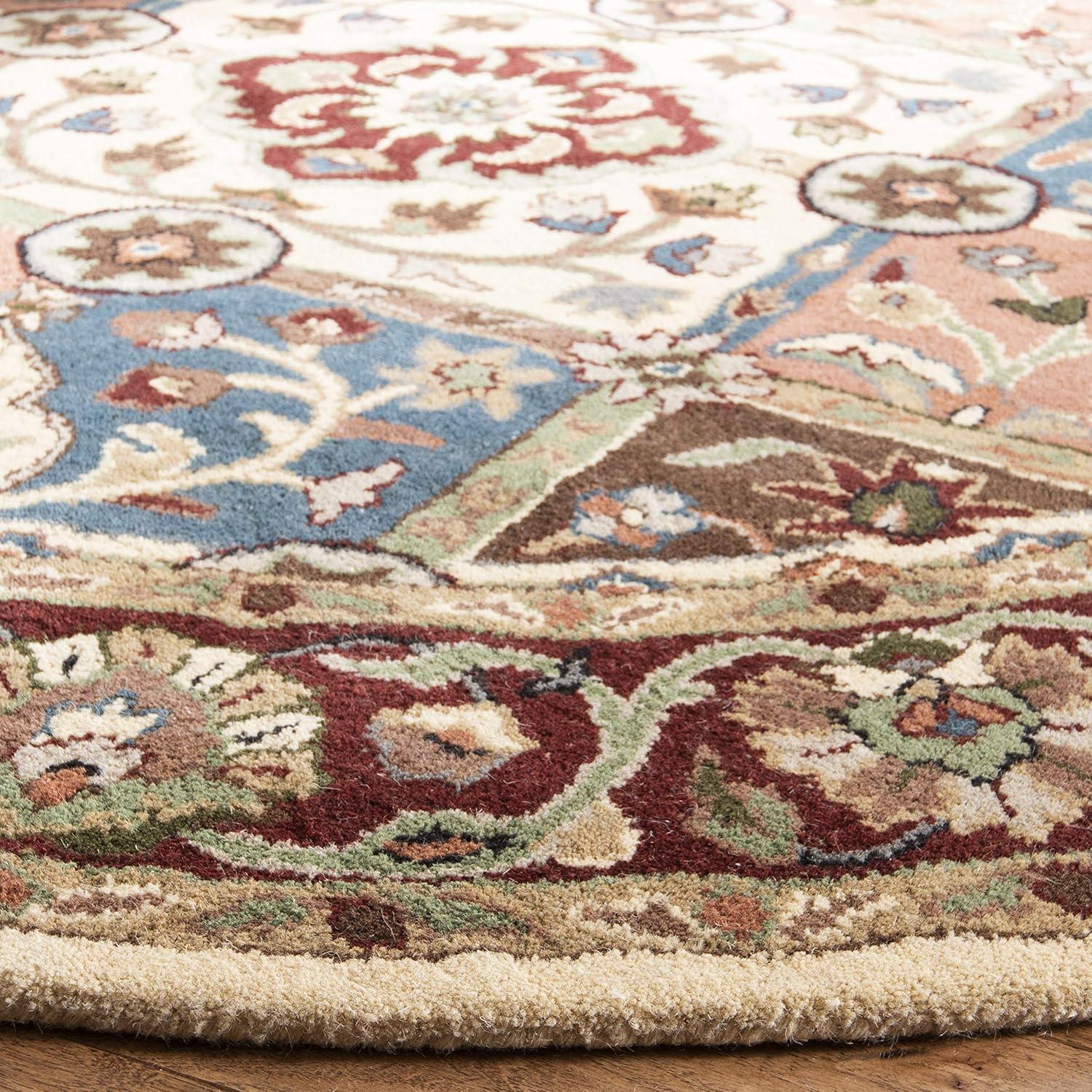 image:imageSAFAVIEH Heritage Collection Area Rug 5 x 8 Multi amp Red Handmade Traditional Oriental Wool Ideal for High Traffic Areas in Living Room Bedroom HG925AMultiRed
