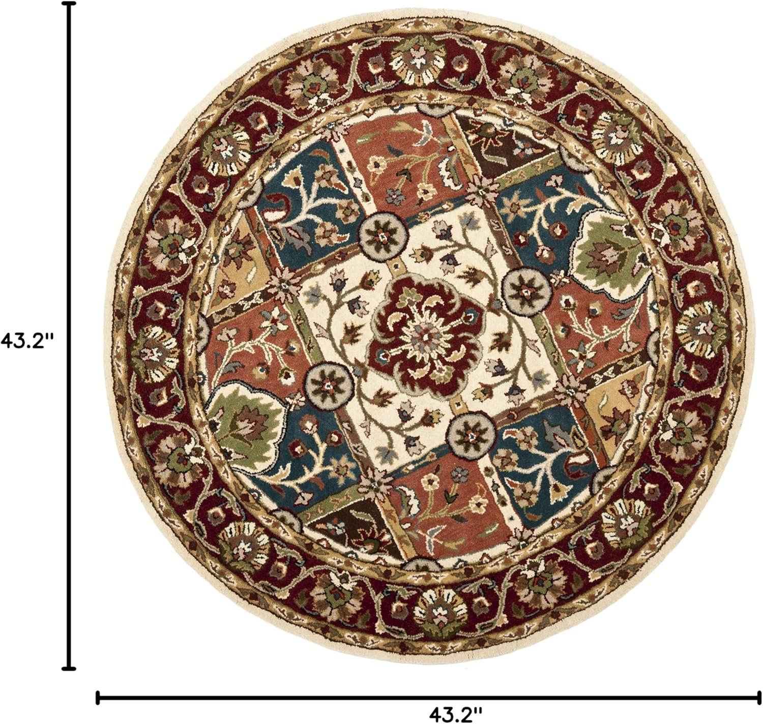 image:imageSAFAVIEH Heritage Collection Area Rug 5 x 8 Multi amp Red Handmade Traditional Oriental Wool Ideal for High Traffic Areas in Living Room Bedroom HG925AMultiRed