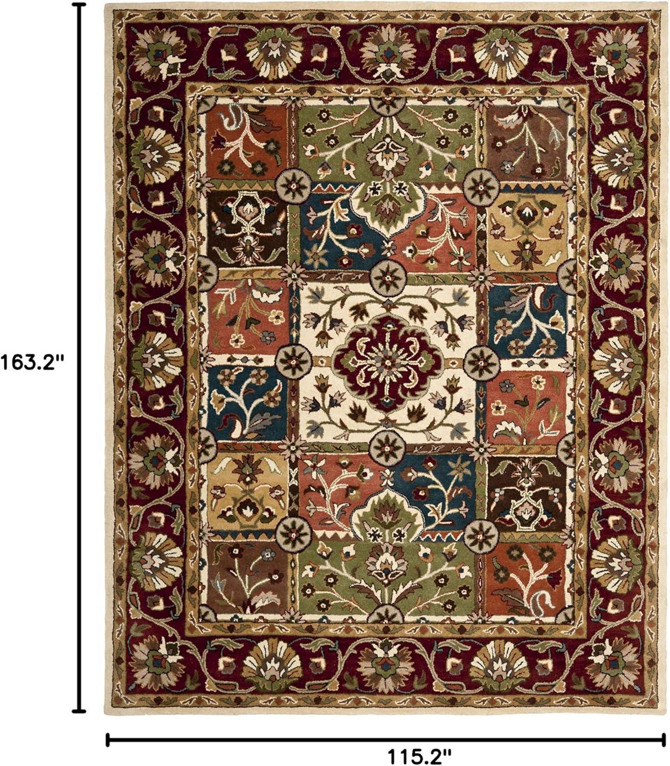 image:imageSAFAVIEH Heritage Collection Area Rug 5 x 8 Multi amp Red Handmade Traditional Oriental Wool Ideal for High Traffic Areas in Living Room Bedroom HG925AMultiRed