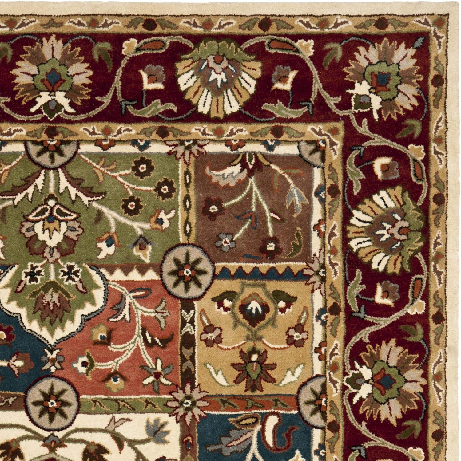 image:imageSAFAVIEH Heritage Collection Area Rug 5 x 8 Multi amp Red Handmade Traditional Oriental Wool Ideal for High Traffic Areas in Living Room Bedroom HG925AMultiRed