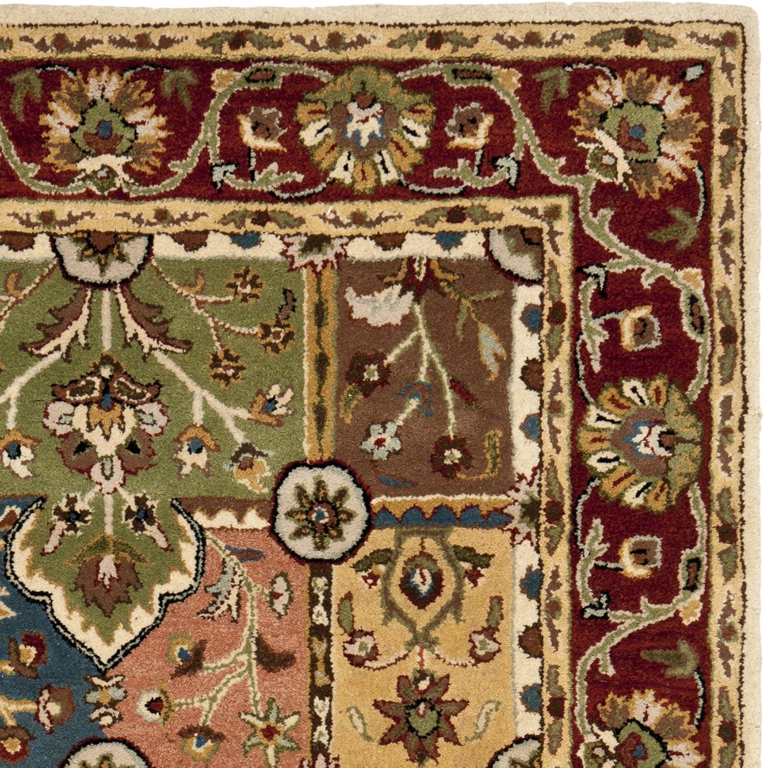 image:imageSAFAVIEH Heritage Collection Area Rug 5 x 8 Multi amp Red Handmade Traditional Oriental Wool Ideal for High Traffic Areas in Living Room Bedroom HG925AMultiRed