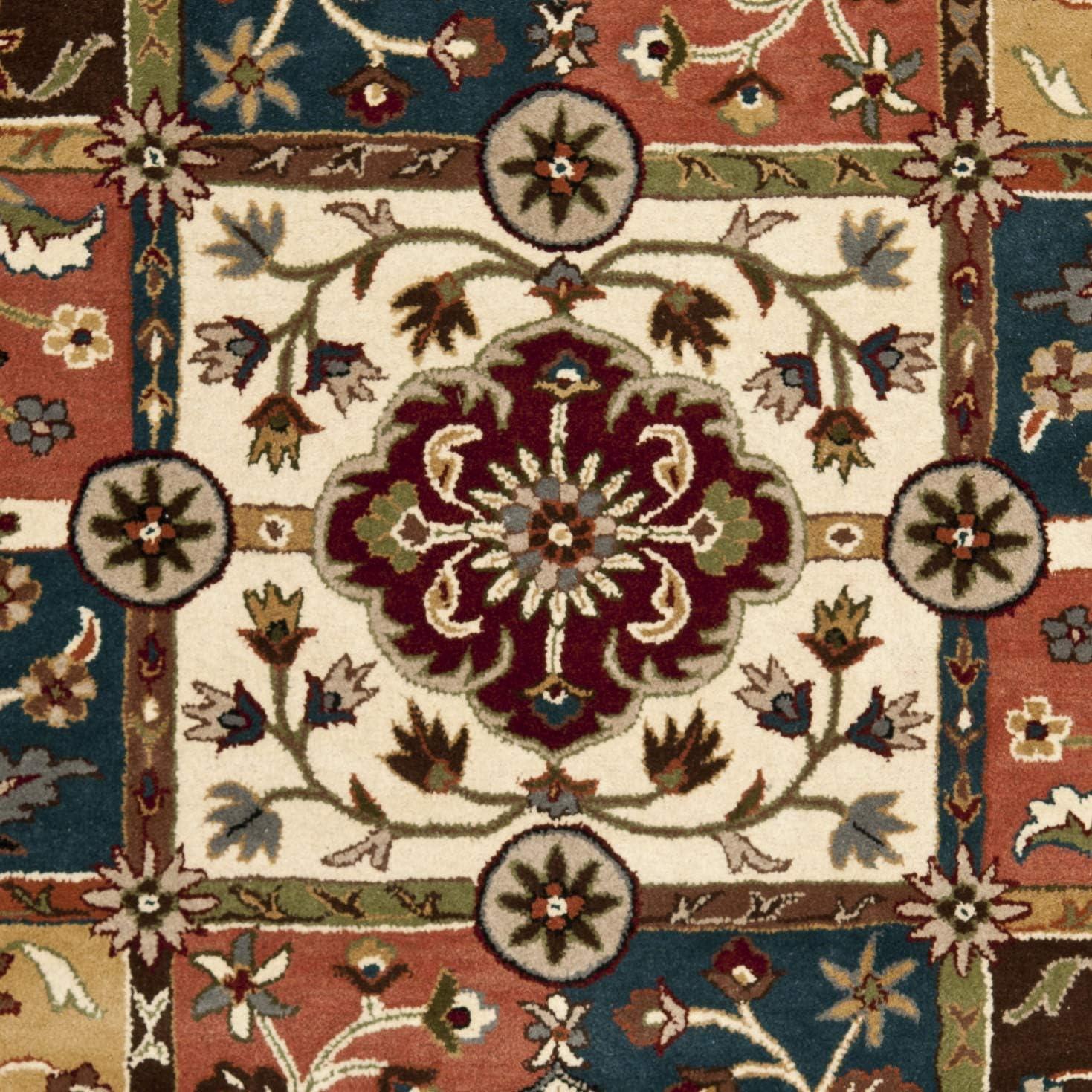 image:imageSAFAVIEH Heritage Collection Area Rug 5 x 8 Multi amp Red Handmade Traditional Oriental Wool Ideal for High Traffic Areas in Living Room Bedroom HG925AMultiRed