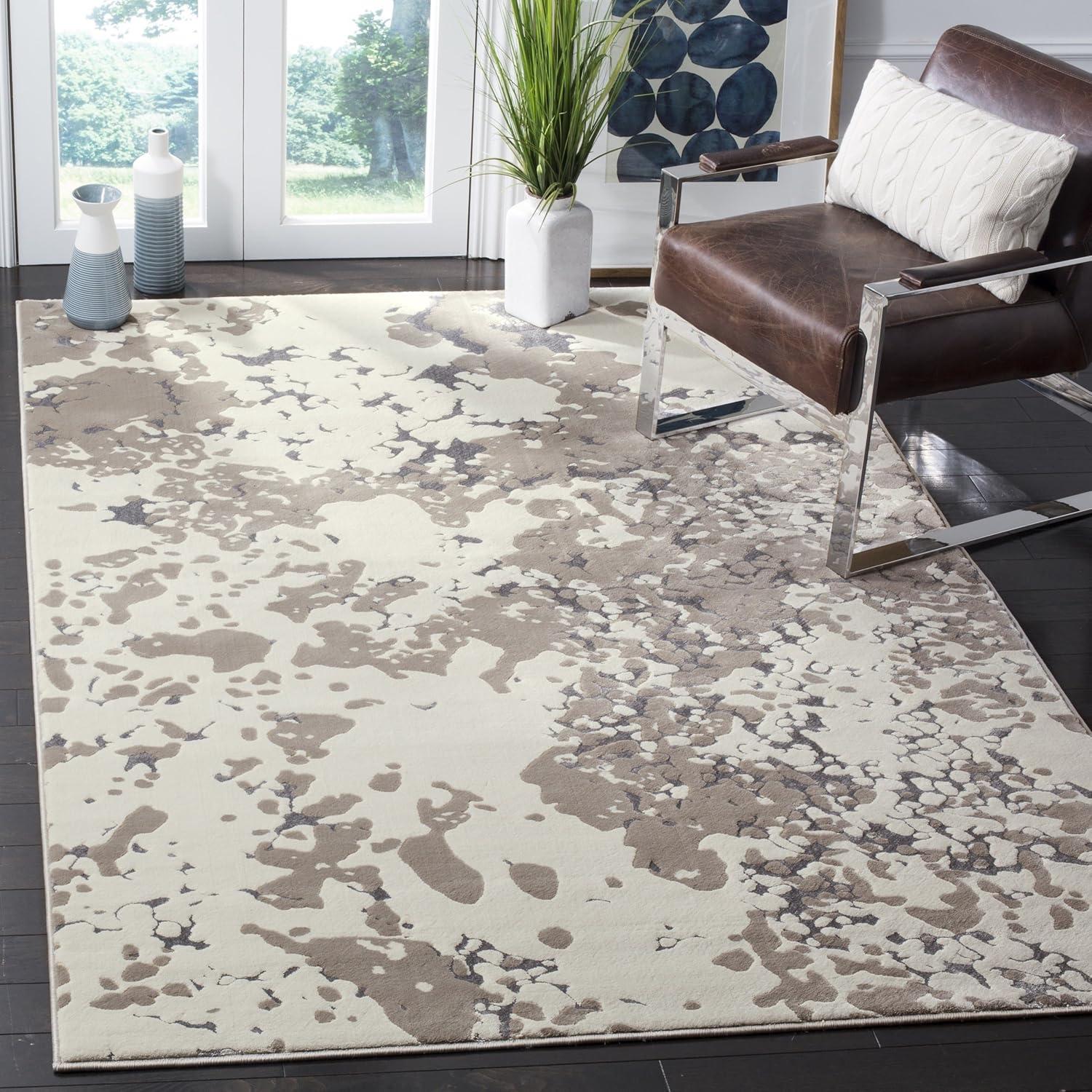 image:imageSAFAVIEH Kids Collection Area Rug 5 x 7 Navy amp Ivory Handmade Moroccan Wool Ideal for High Traffic Areas in Living Room Bedroom SFK907NNavyIvory