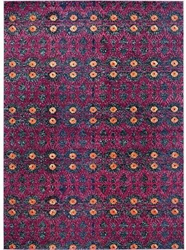 image:imageSAFAVIEH Monaco Collection Accent Rug 4 x 57 Pink amp Multi Boho Design NonShedding amp Easy Care Ideal for High Traffic Areas in Entryway Living Room Bedroom MNC213DPinkMulti